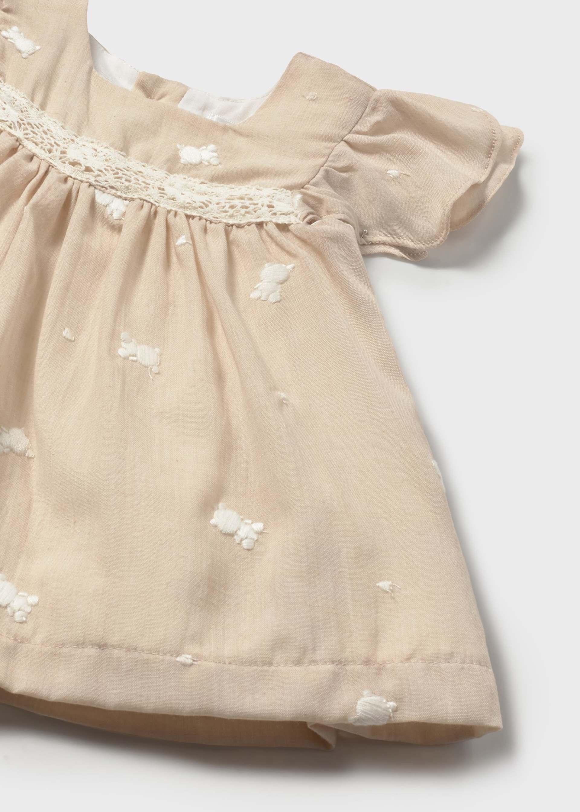 Vestito con copripannolino neonata