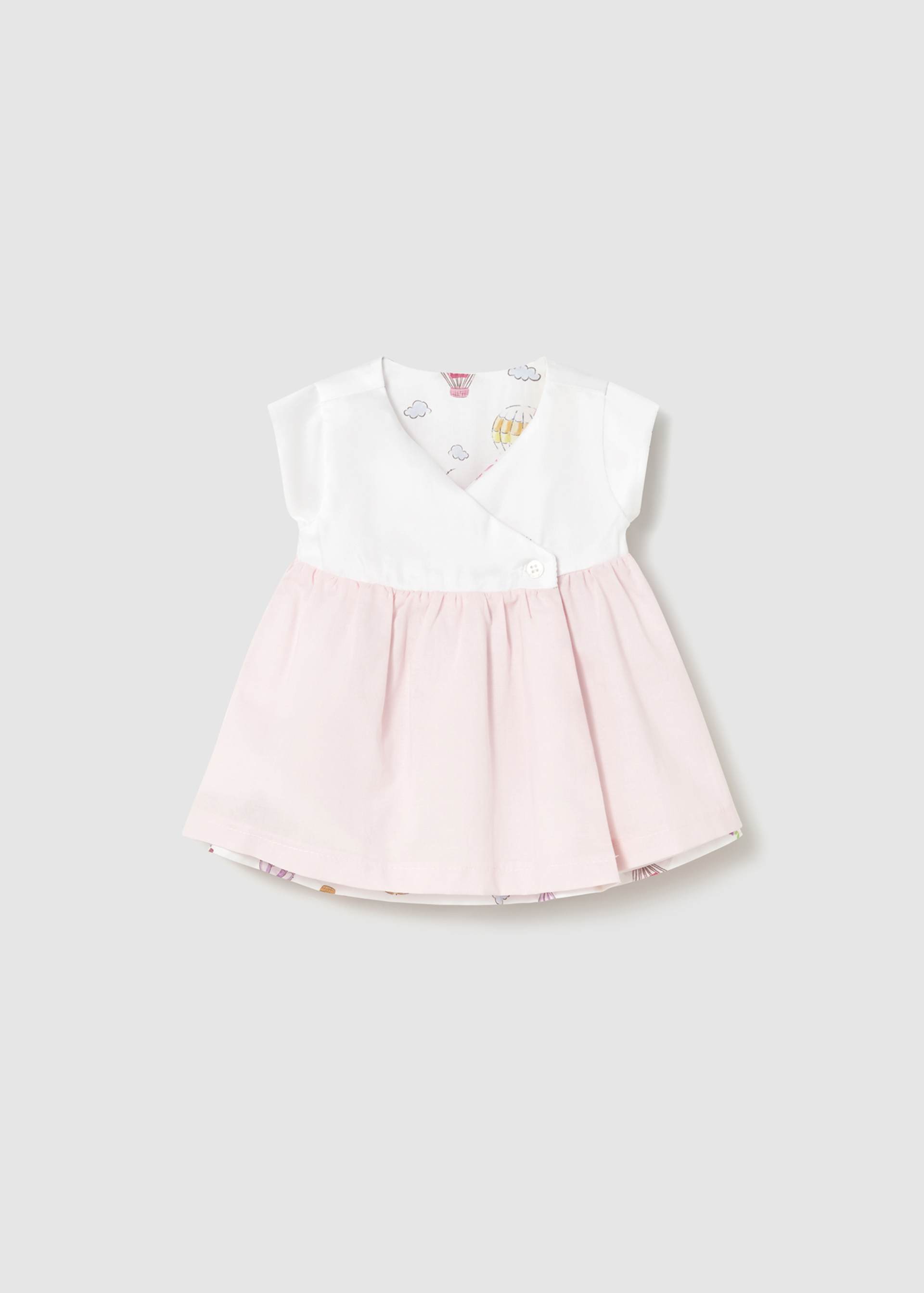 Vestido reversível recém nascida