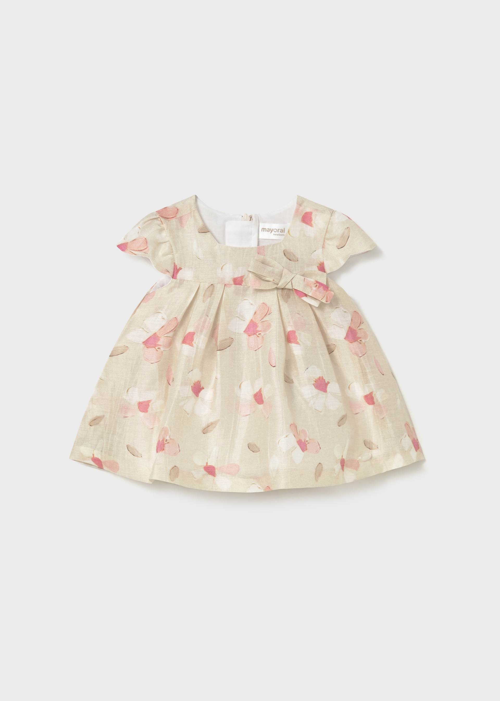 Robe imprimée cérémonie nouveau-né