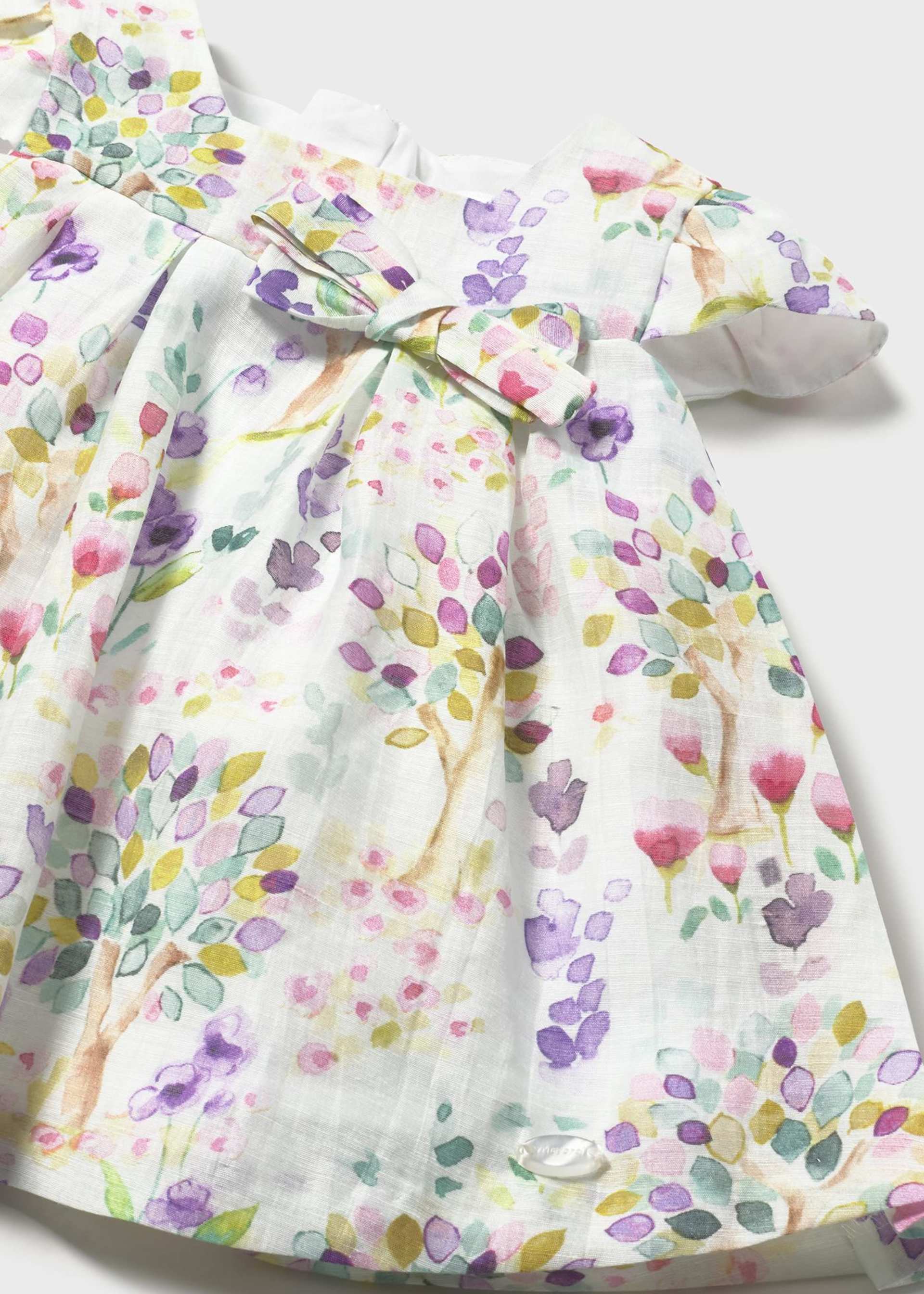 Vestido estampado ceremonia recién nacida