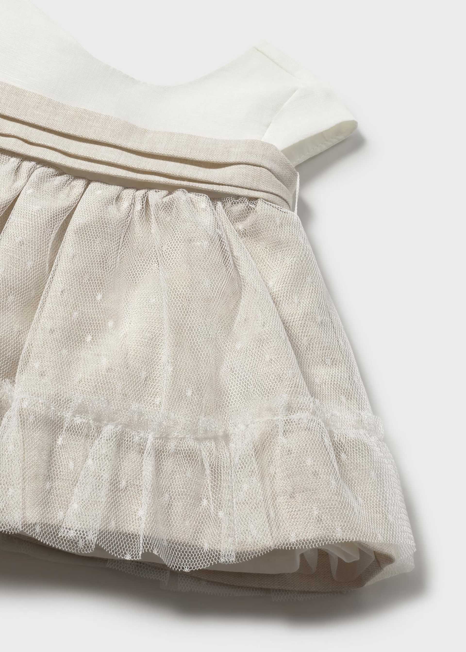 Robe avec bloomer cérémonie nouveau-né