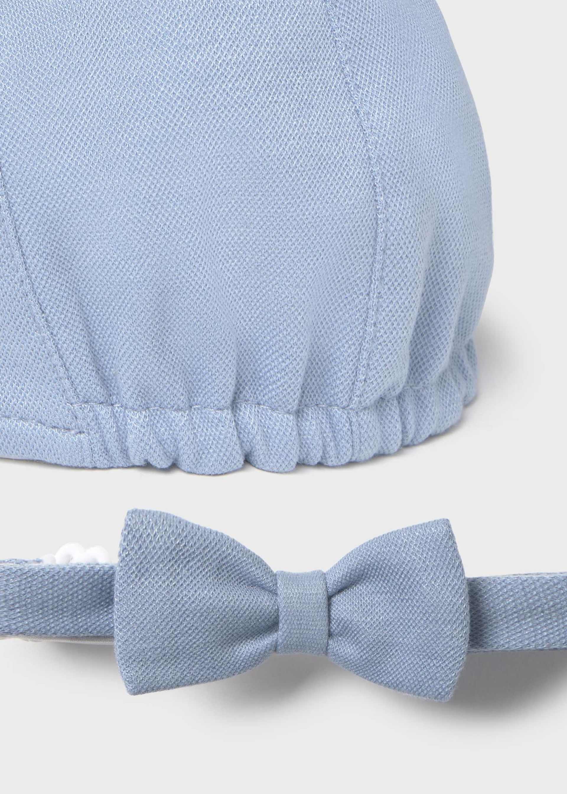 Newborn Boy Beret and Bow Tie Set