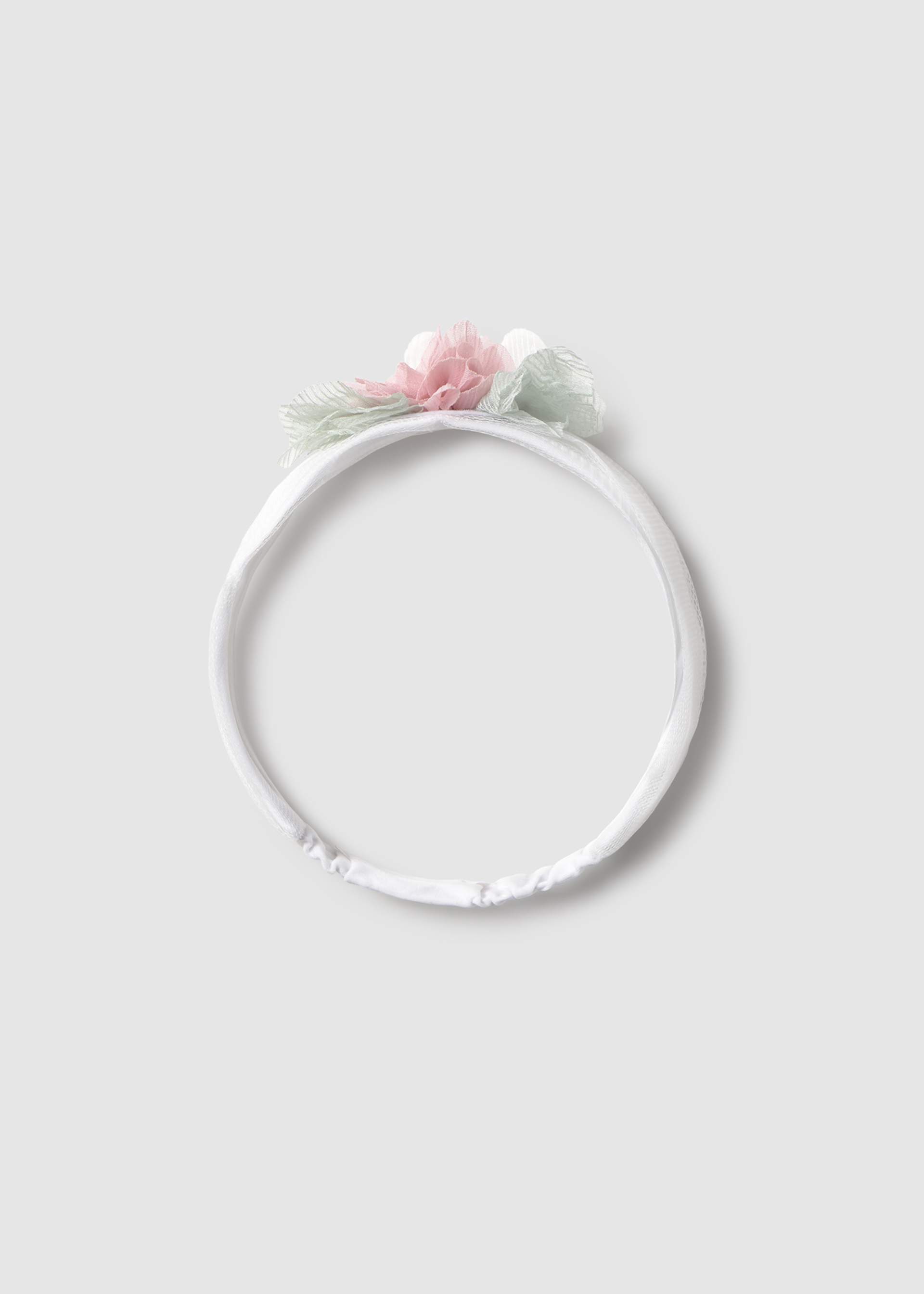 Floral headband for newborn ceremonies