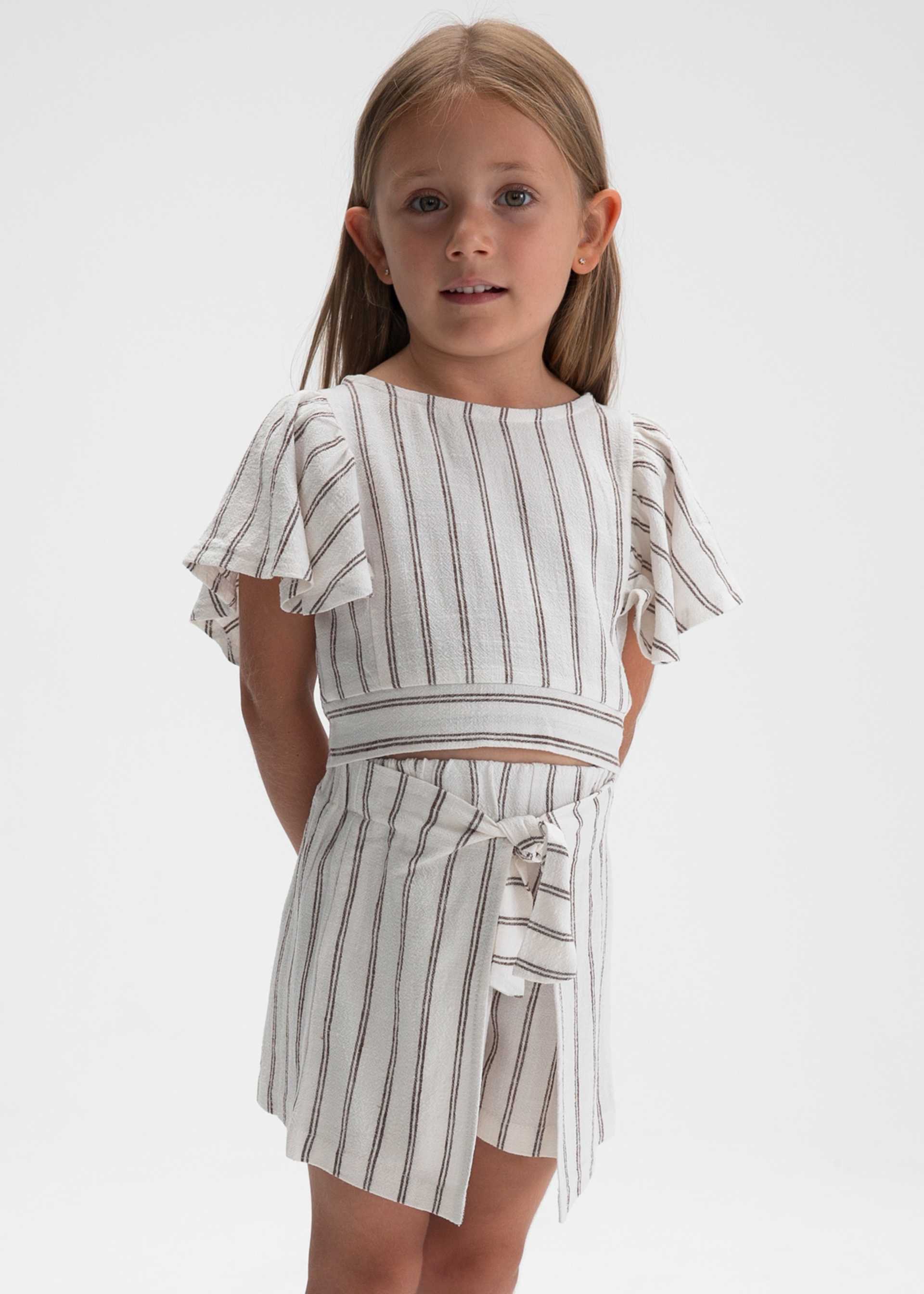 Set fusta cu dungi fetita