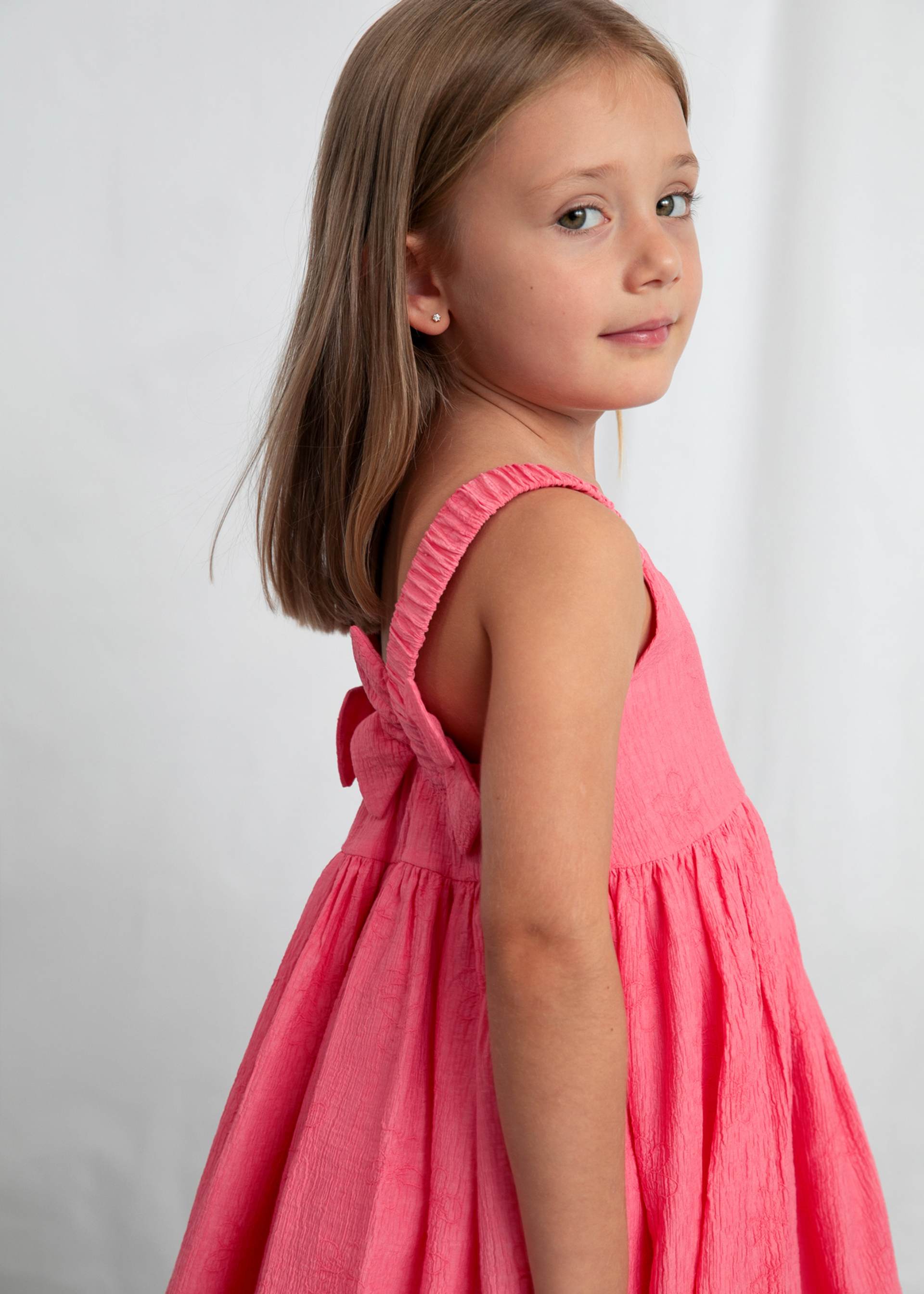 Girl Back Flowers Dress