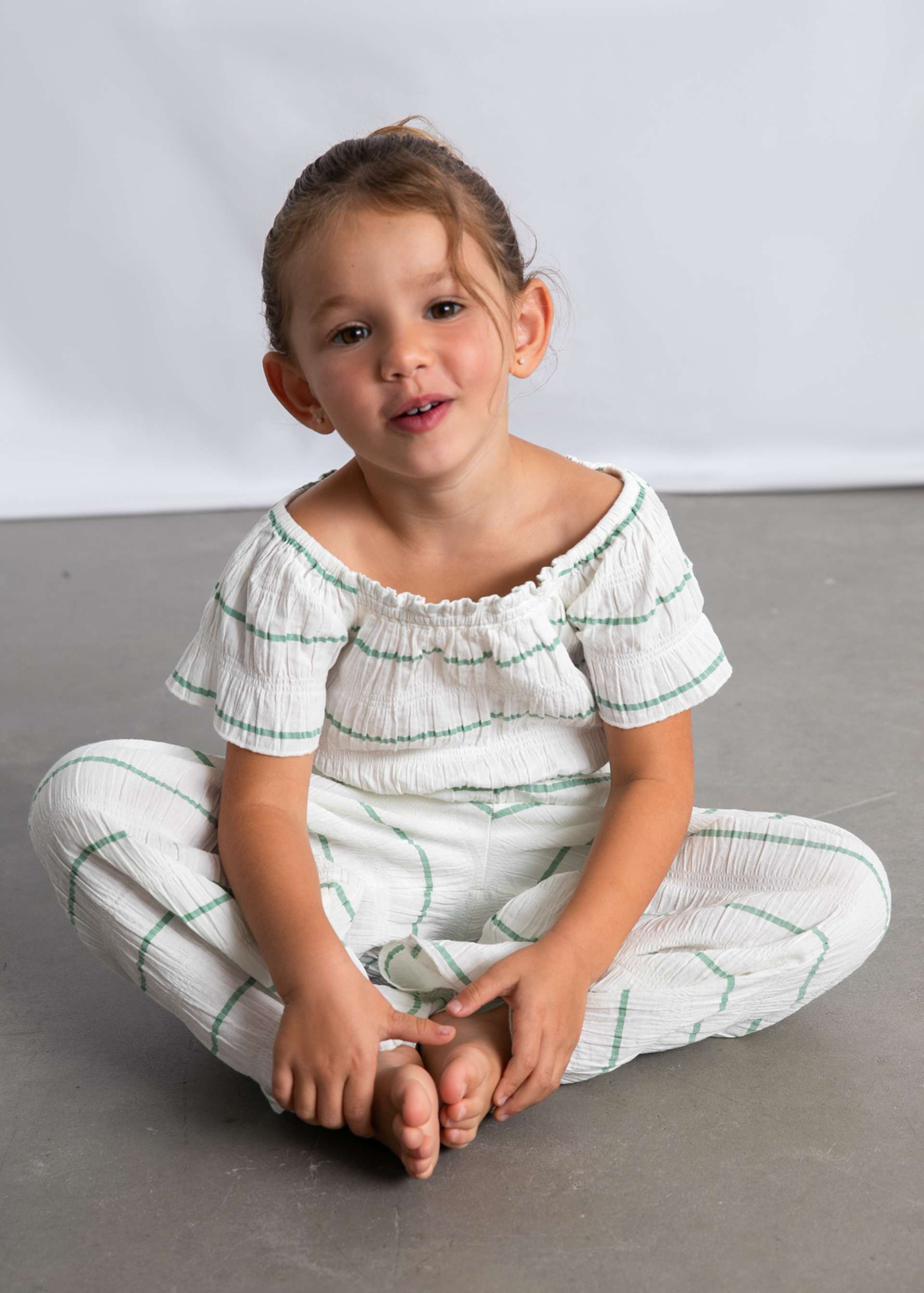 Girl Striped Pants and Top Set