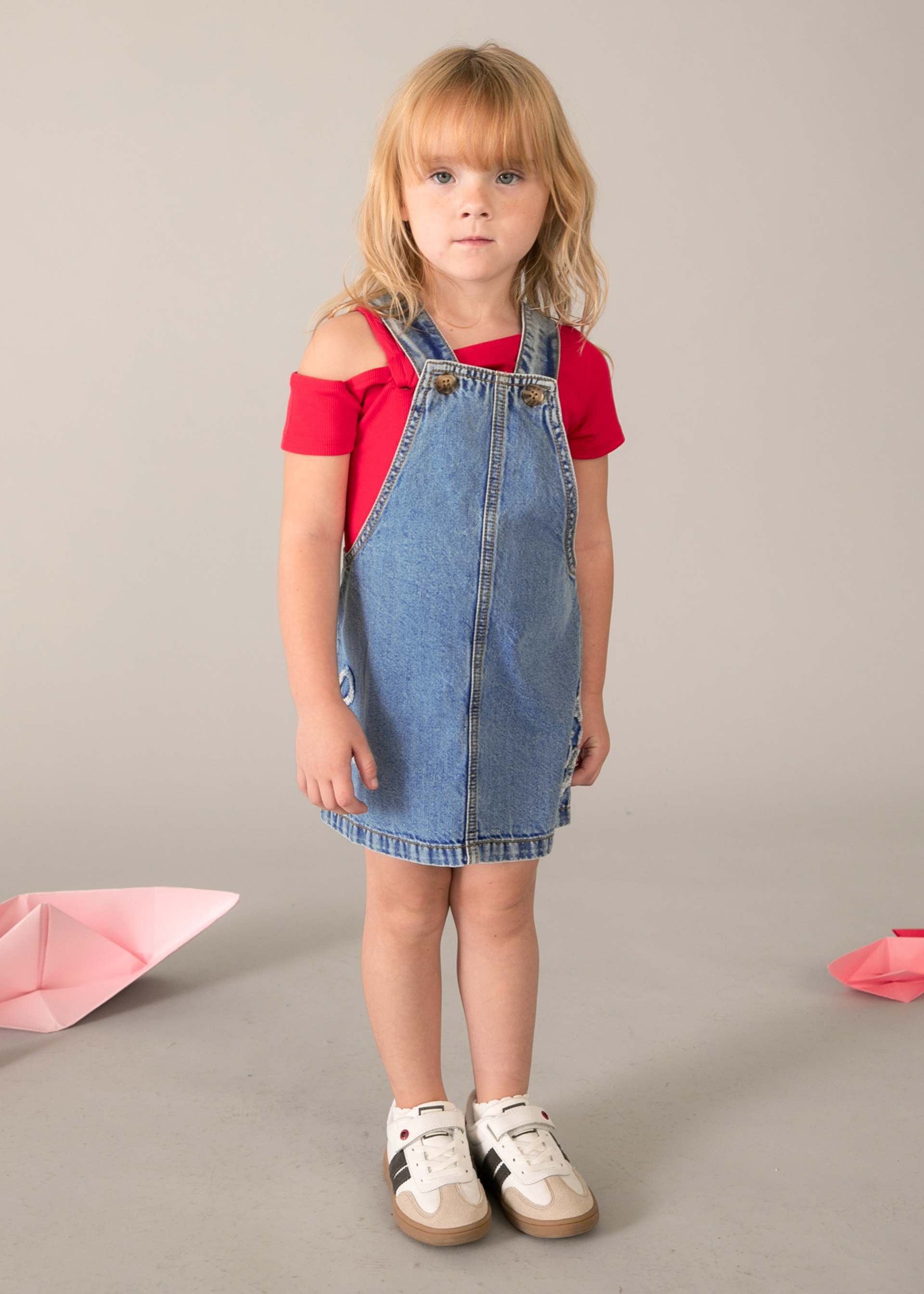 Peto vaquero fluido niña