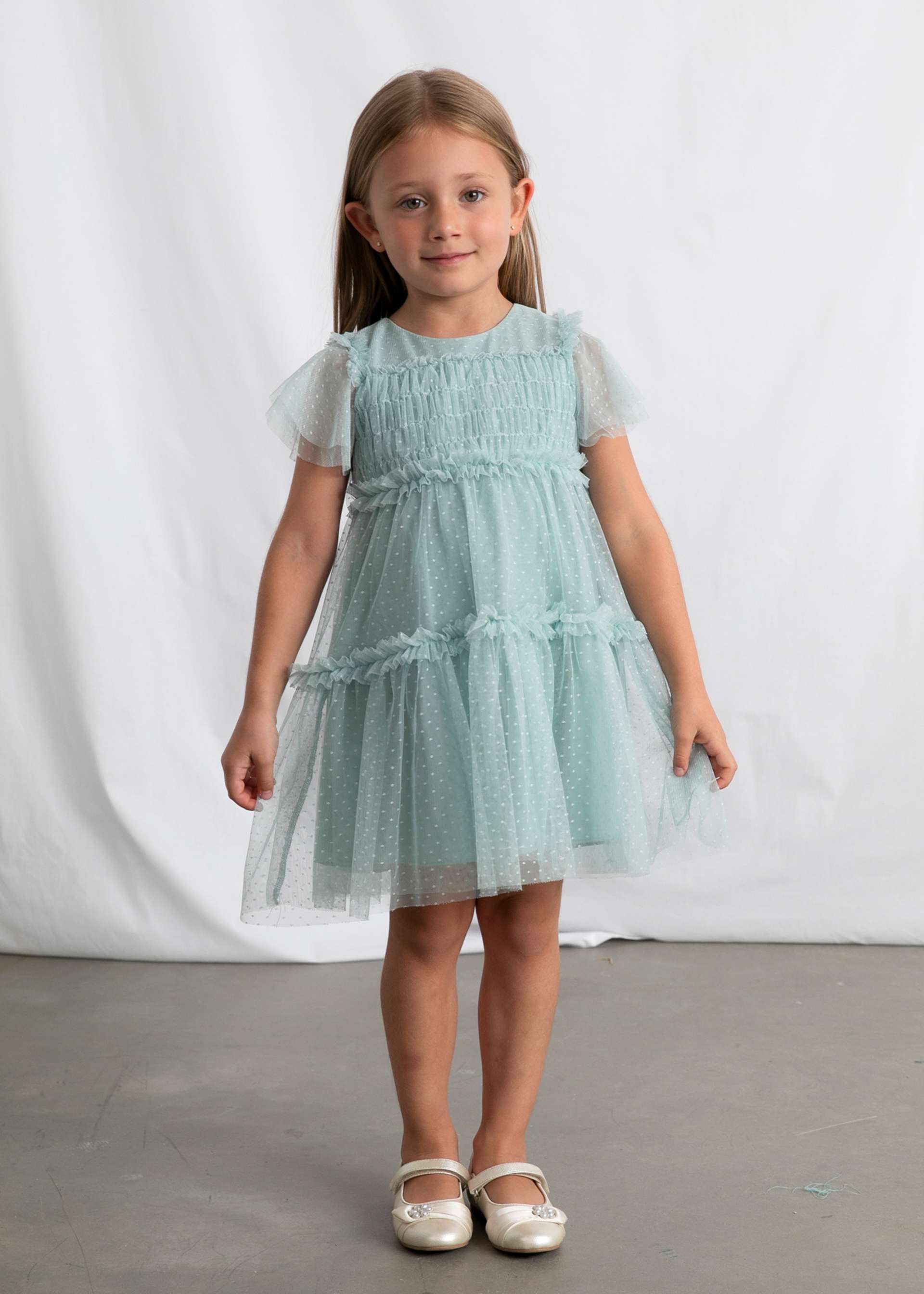 Girl Plumeti Tulle Dress