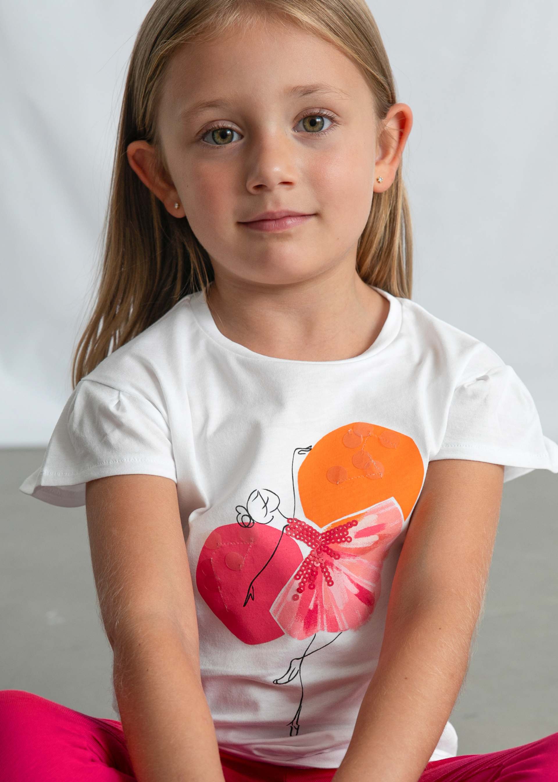 Girls' leggings and T-shirt set