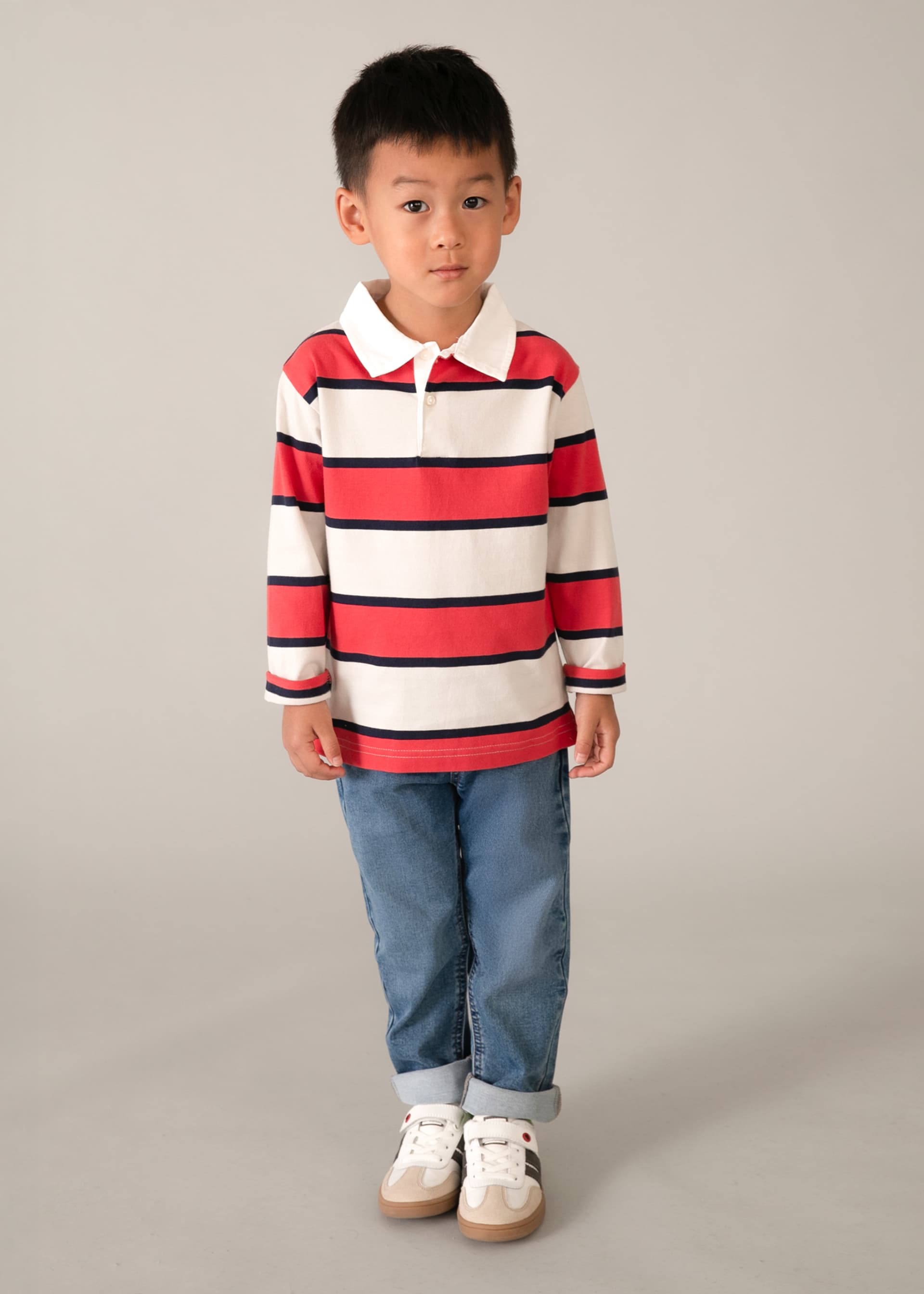 Boy Striped Polo Shirt