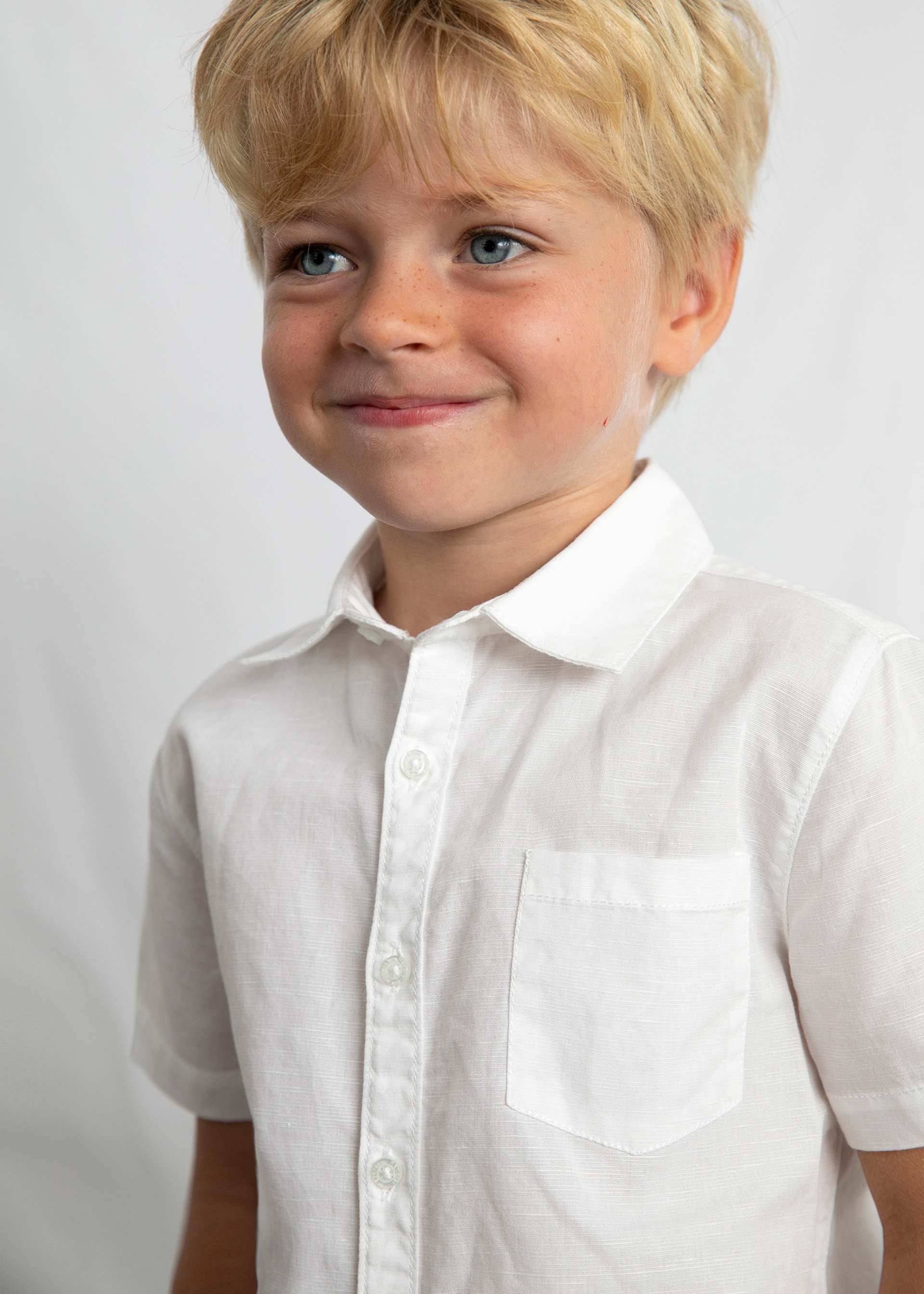 Hemd mit Leinenanteil Jungen