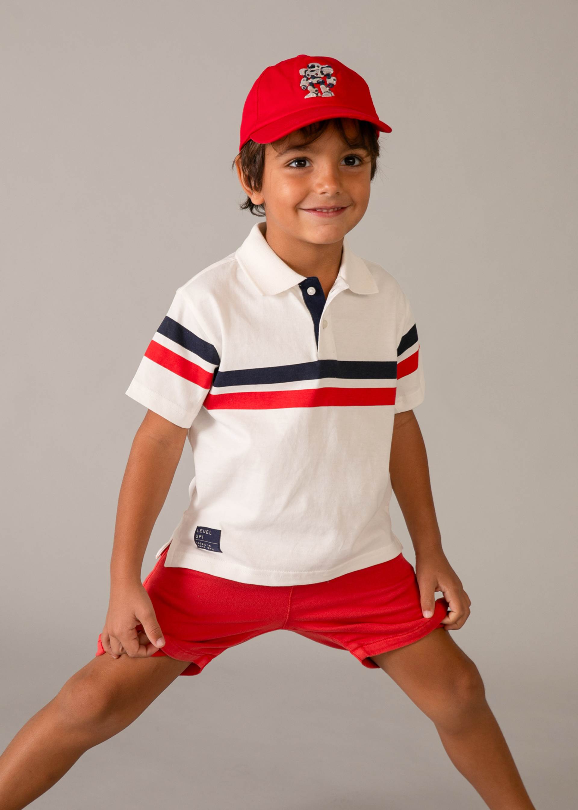 Poloshirt Streifen Jungen