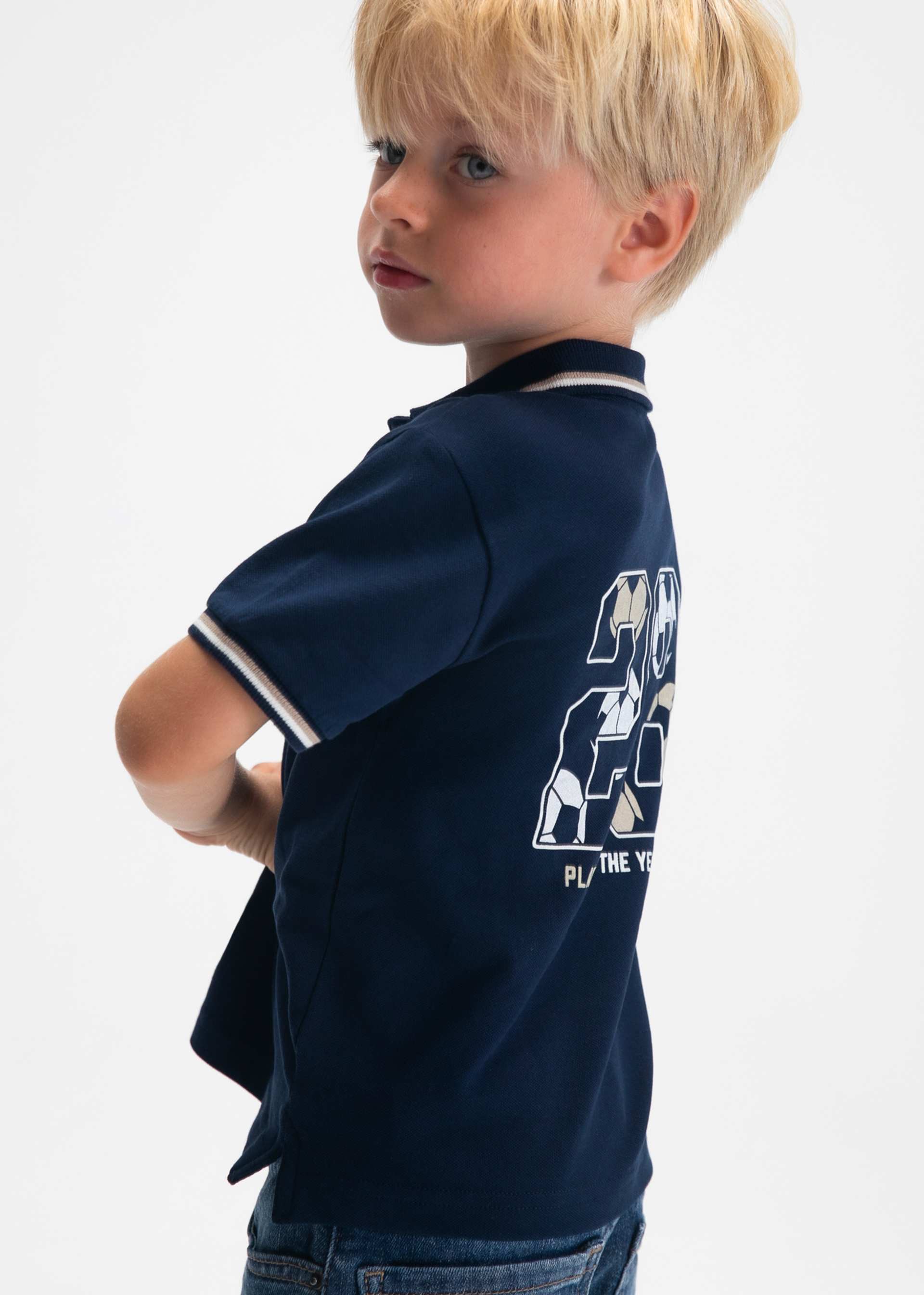 Poloshirt Fußball Jungen