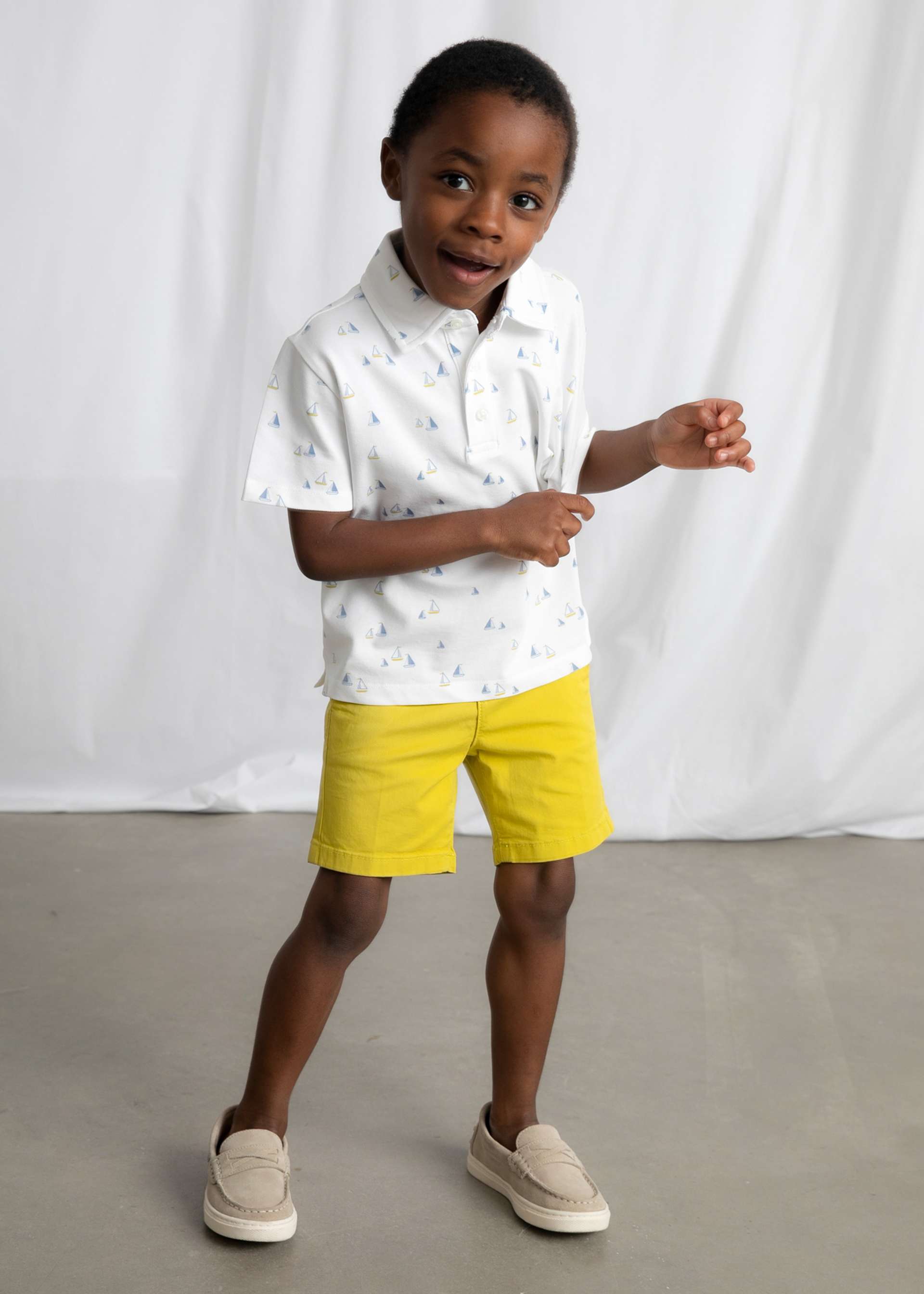 Poloshirt gemustert Jungen