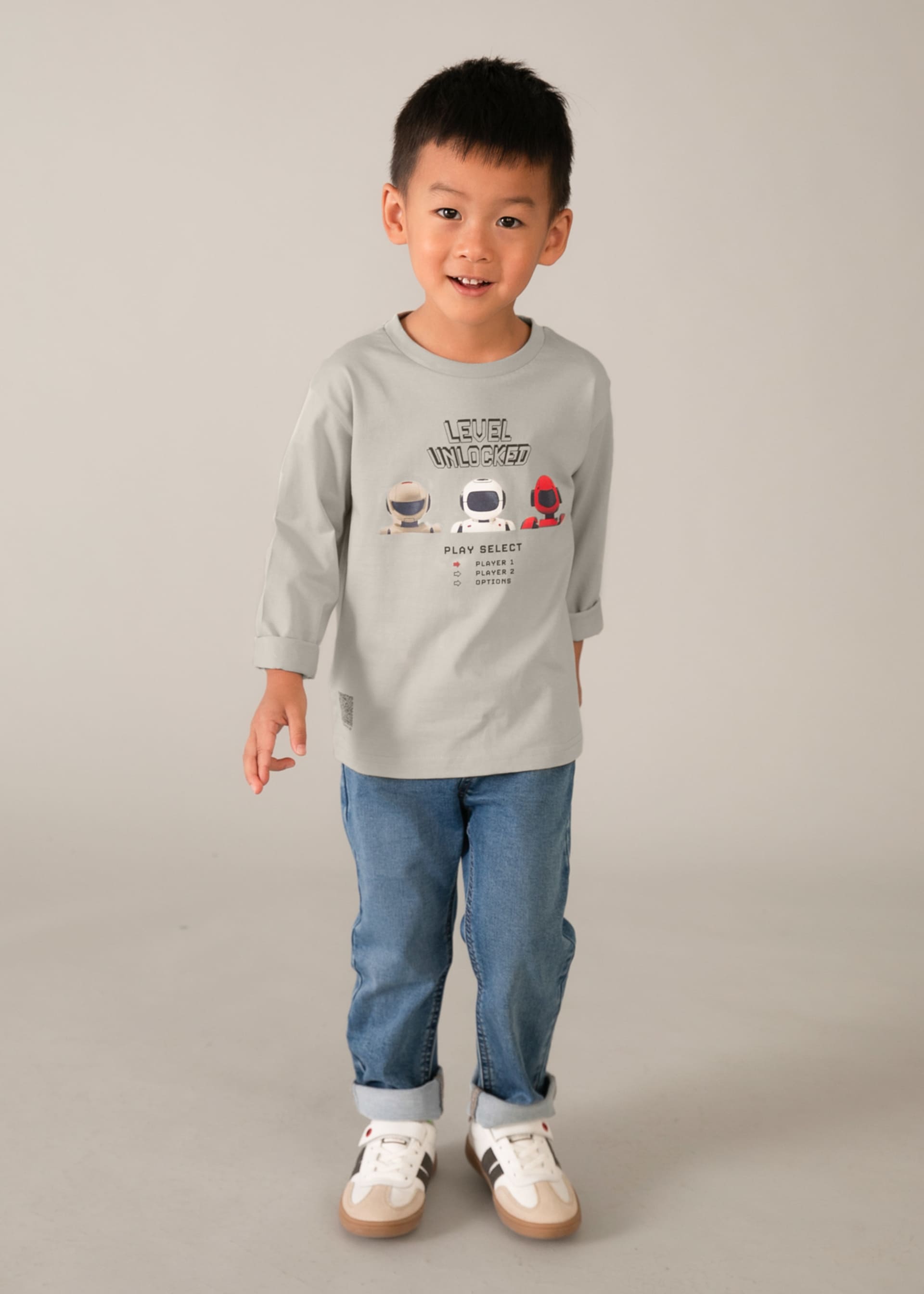 Langarm Shirt Druckmotiv Jungen