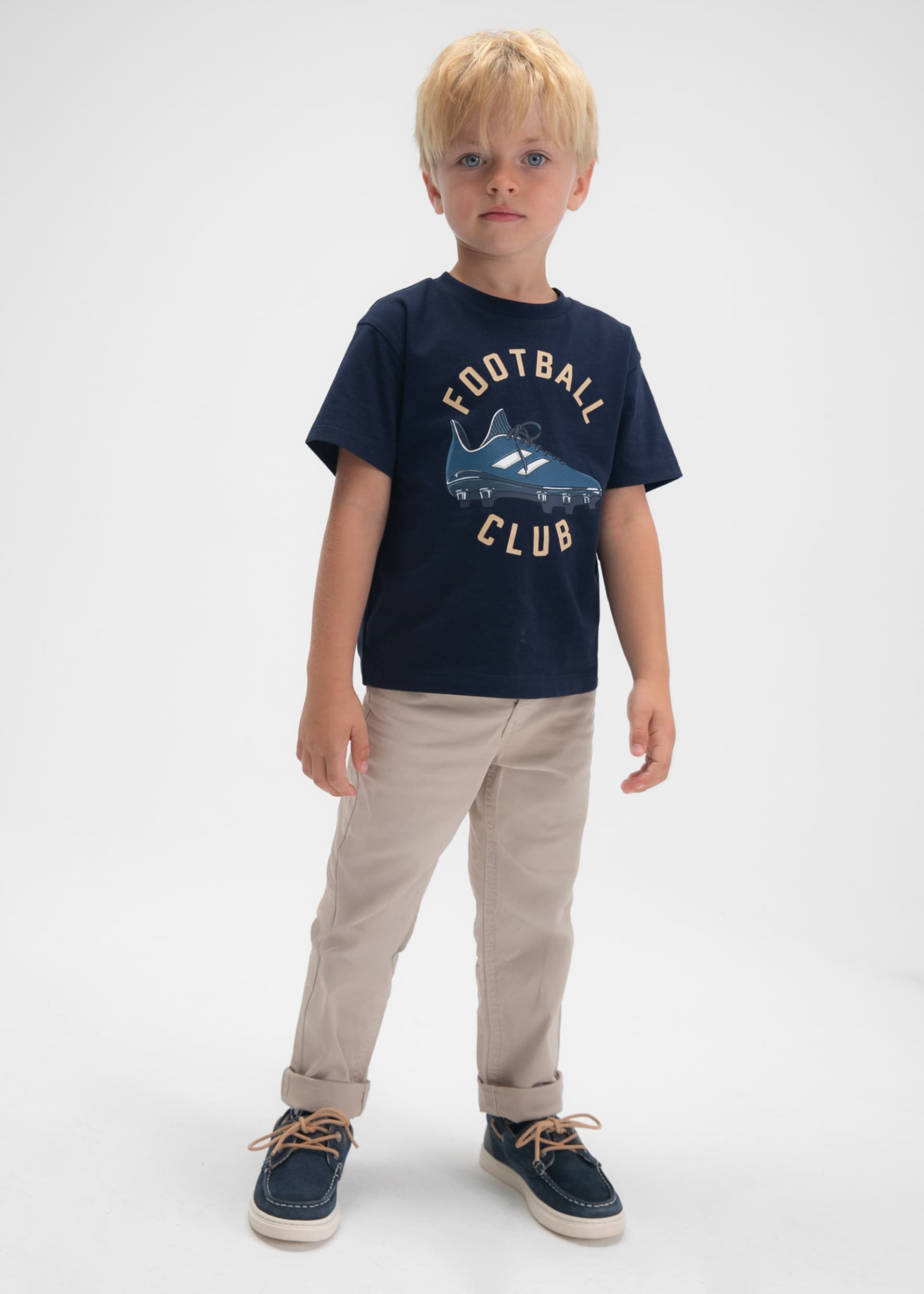 Playera tenis de fútbol niño