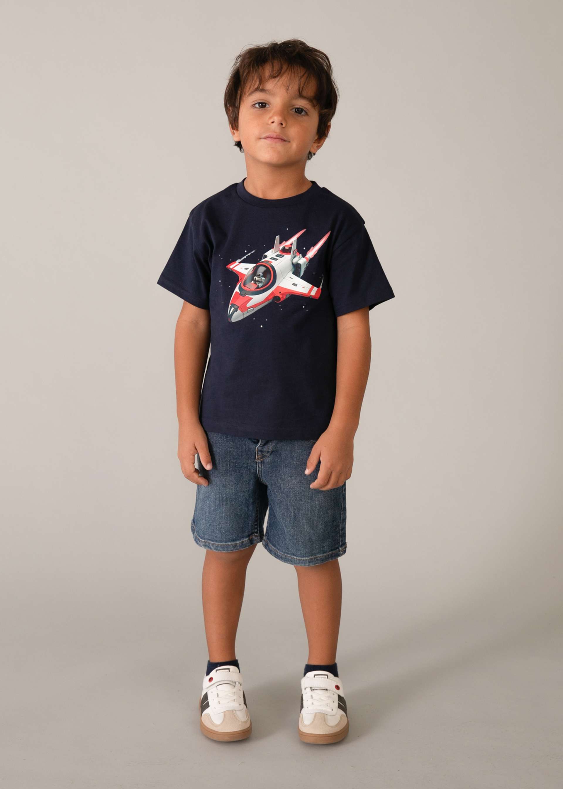Camiseta nave espacial niño