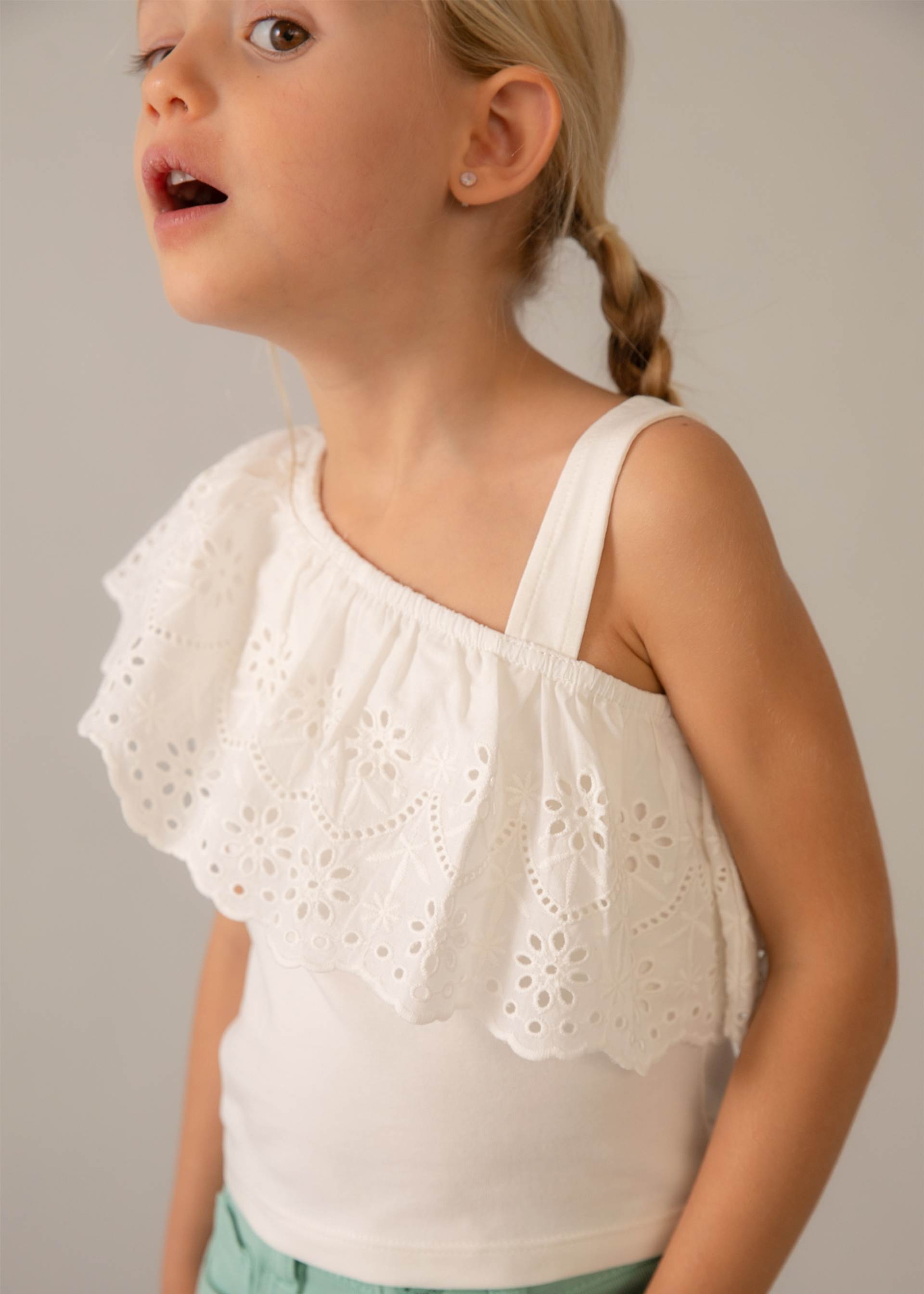 T-shirt à volants fille