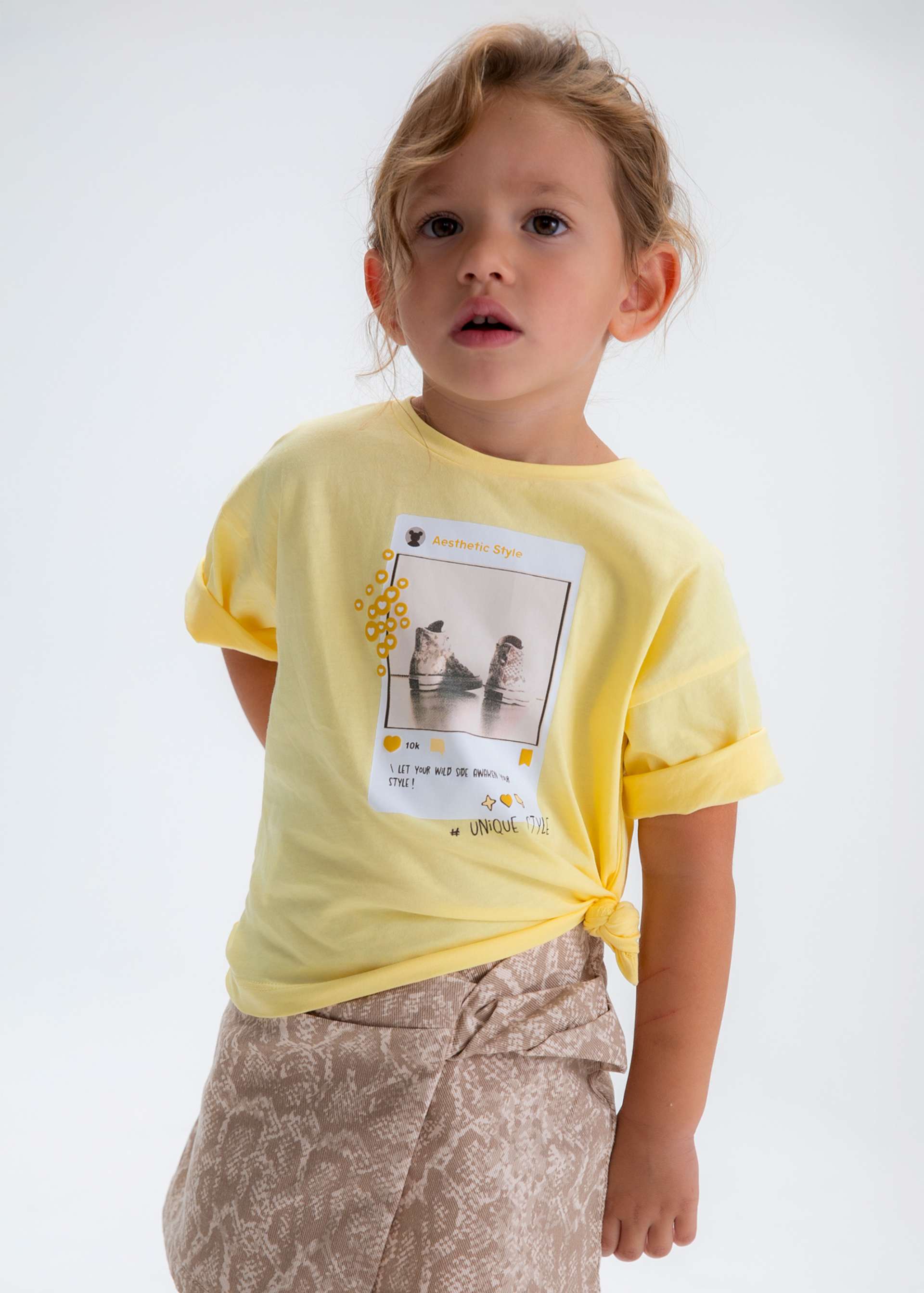 T-shirt à épaules tombantes fille