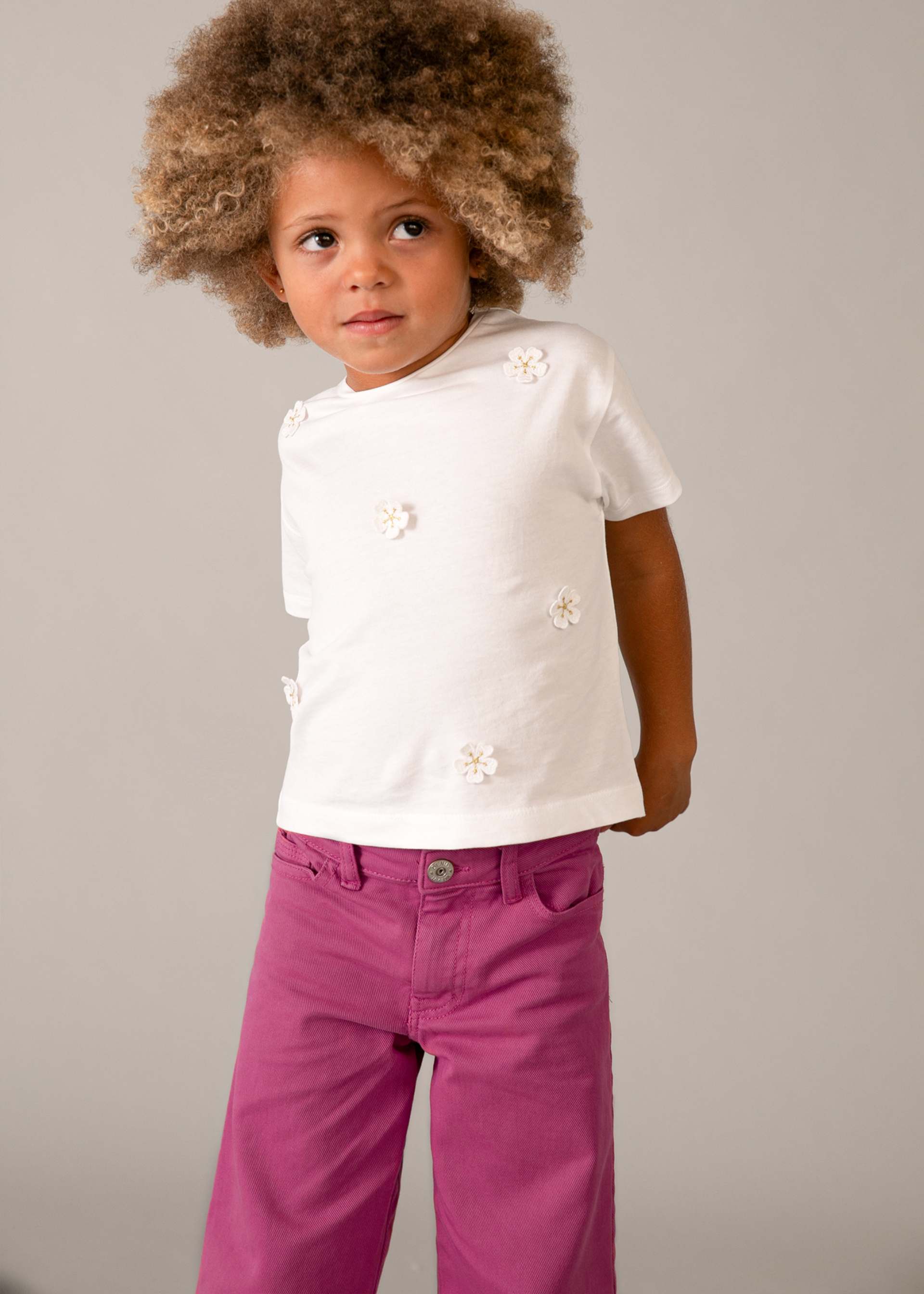Playera aplique niña