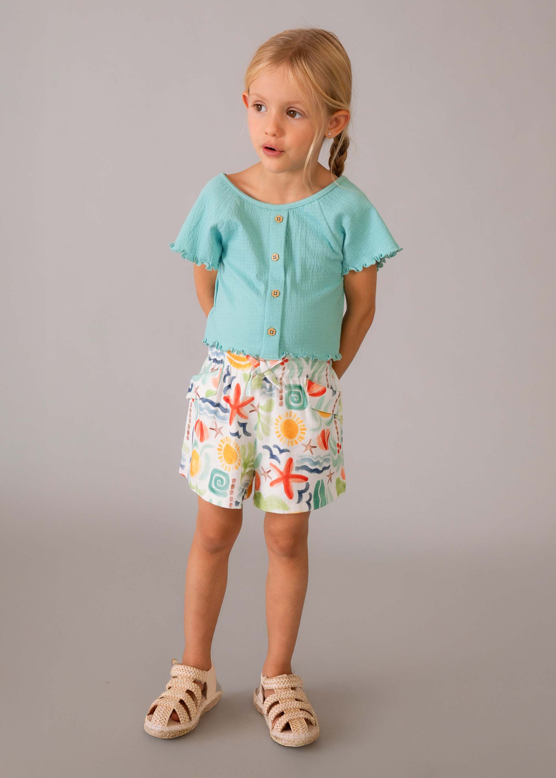 T-Shirt Rüschen Mädchen