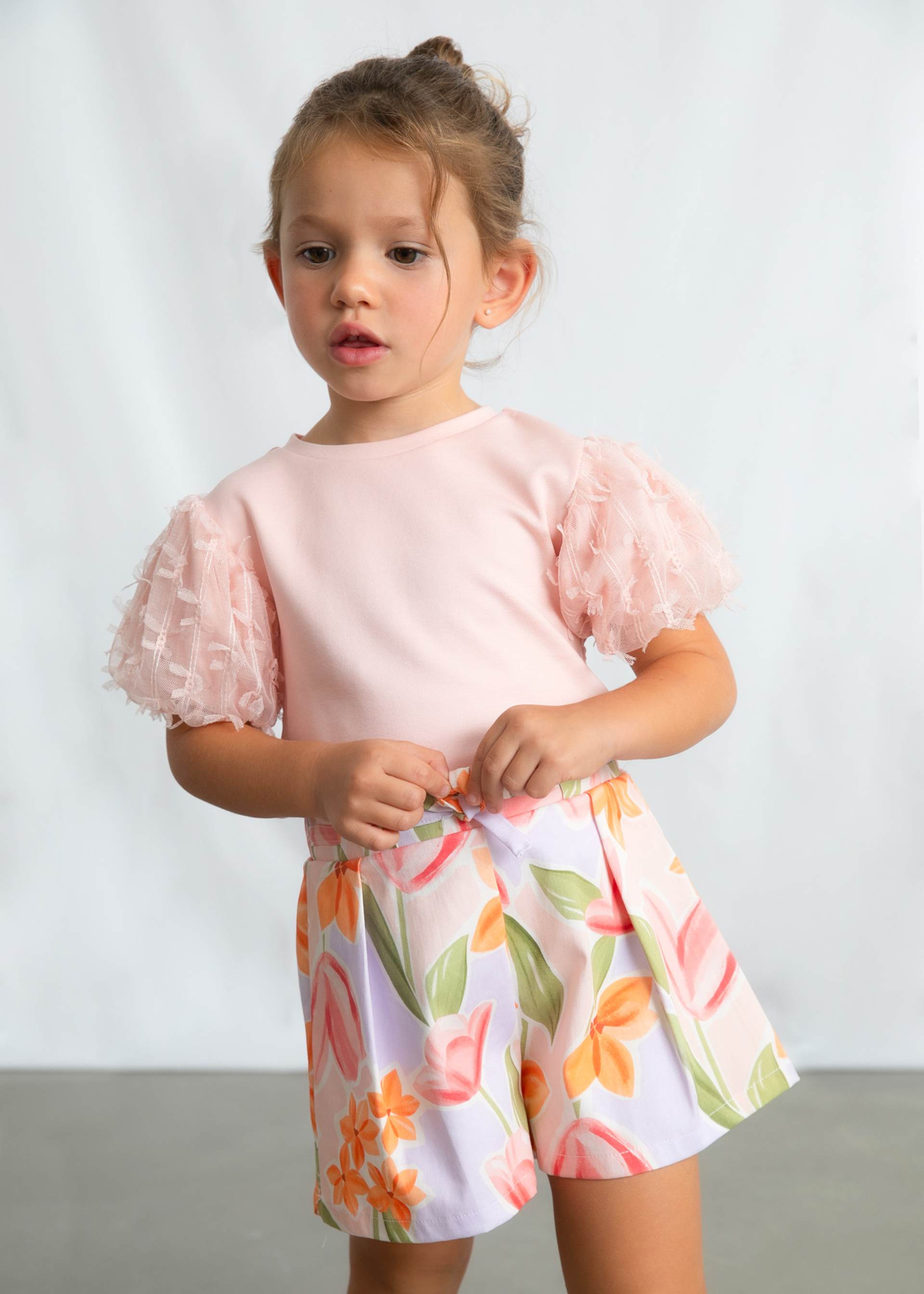 T-shirt en tulle fille