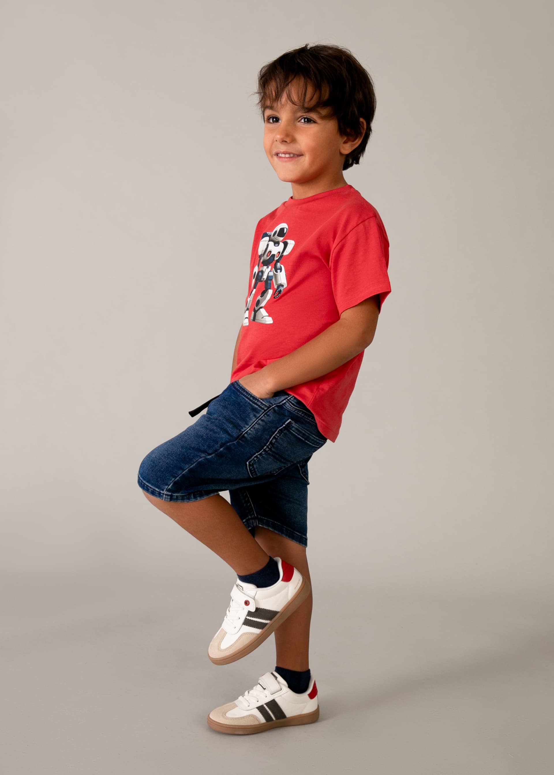 Bermuda jogger jeans bambino