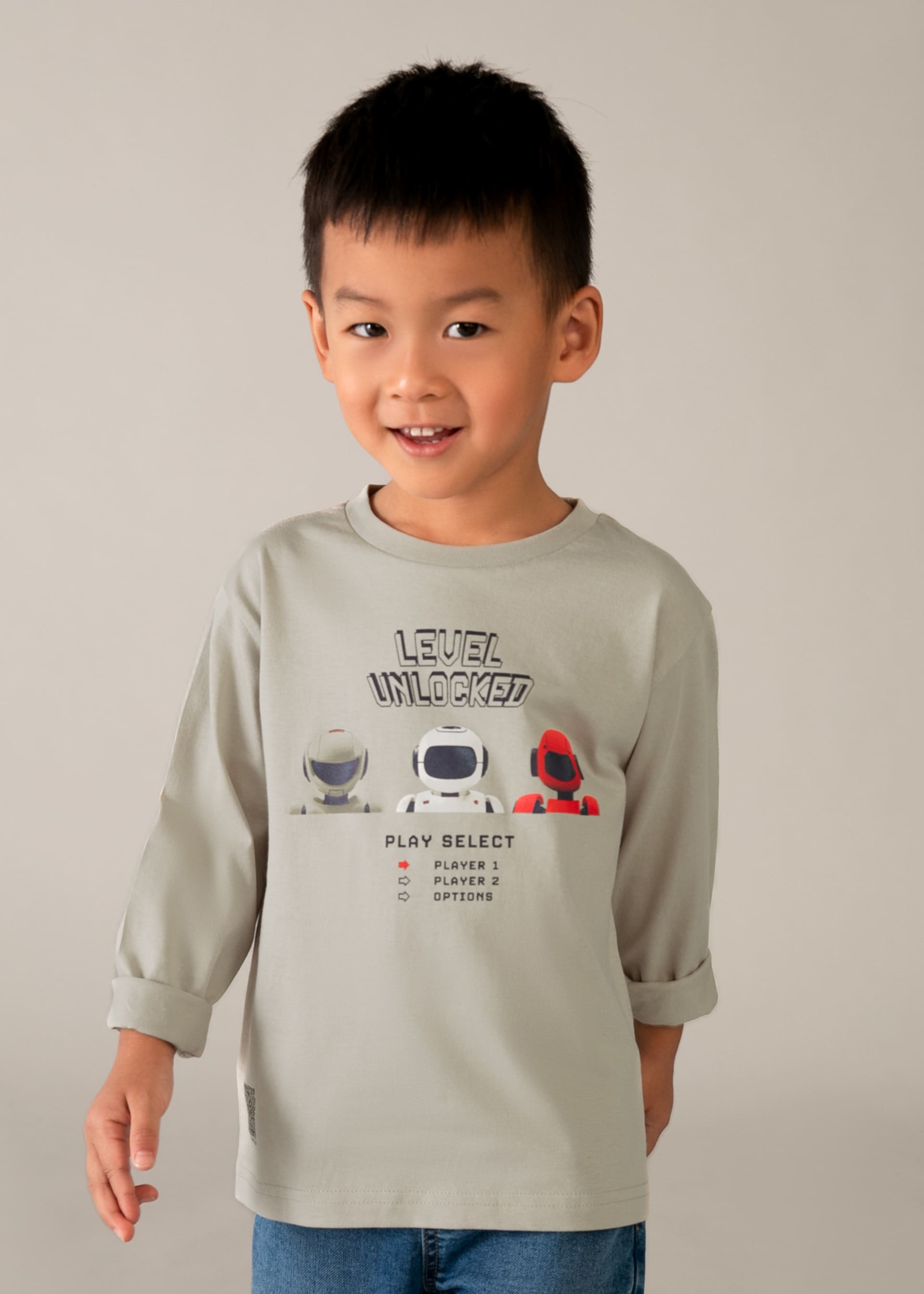 Langarm Shirt Druckmotiv Jungen