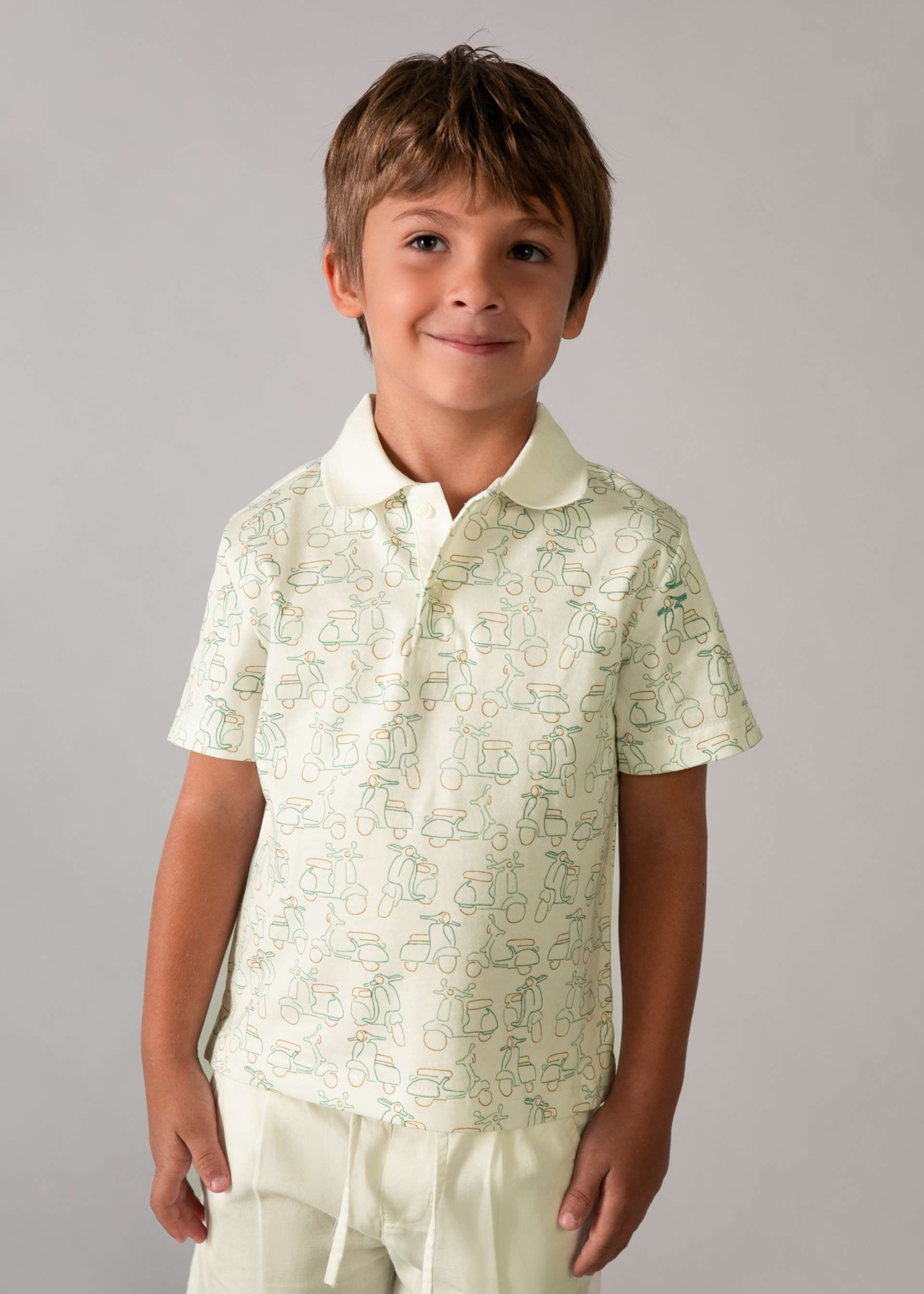 Boy Printed Polo Shirt