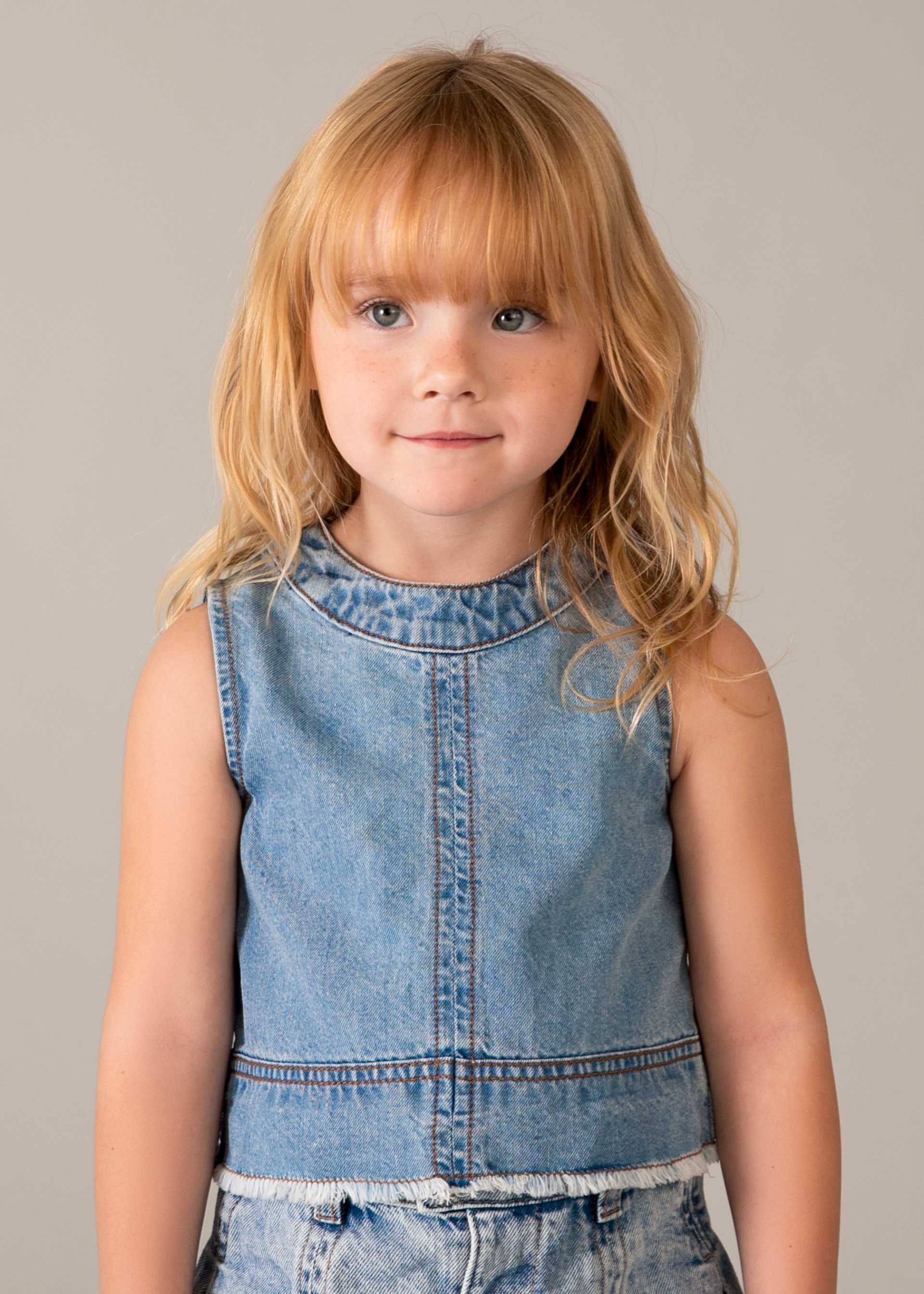Girls' denim top