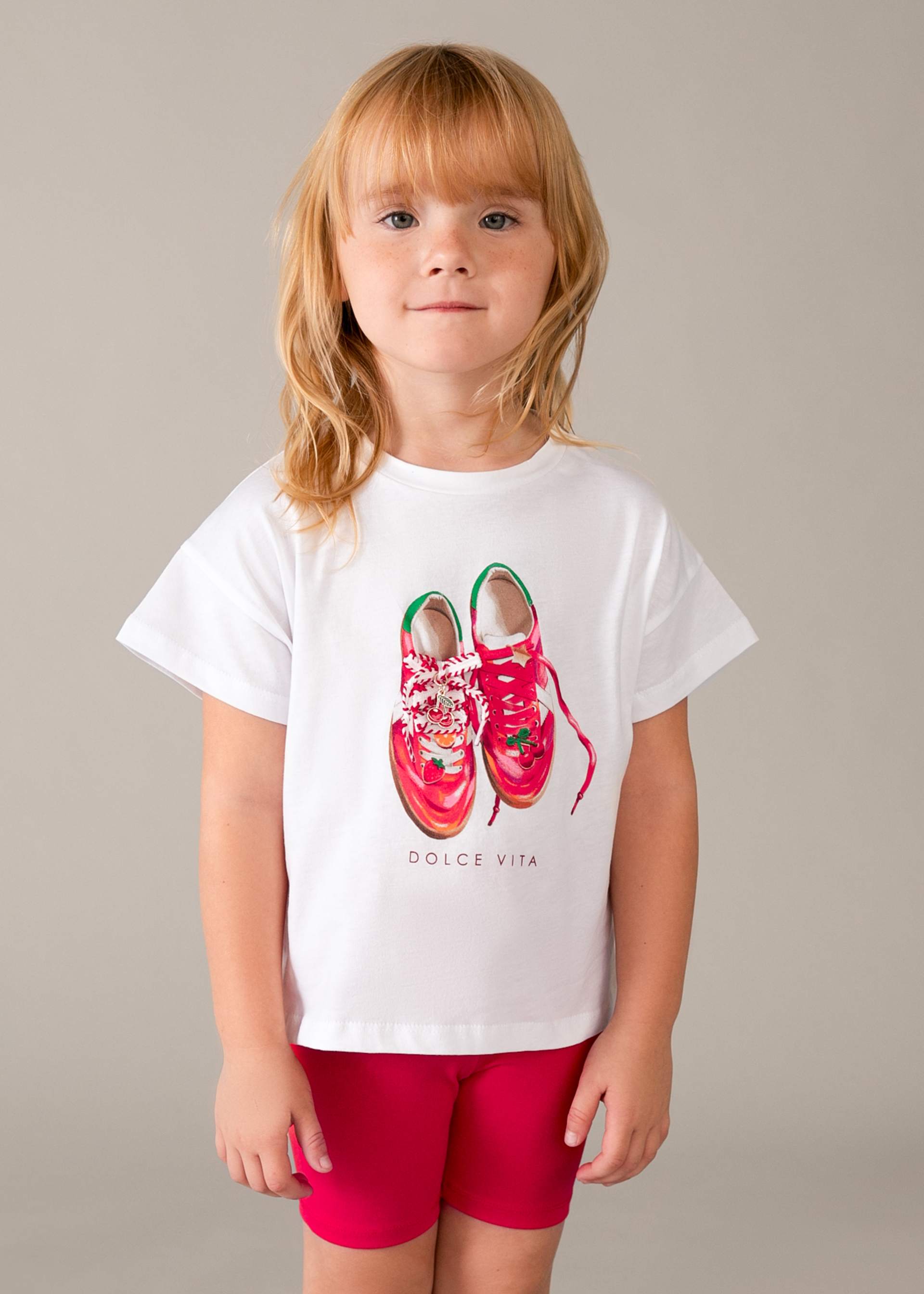 Set Radler-Leggings und T-Shirt Mädchen