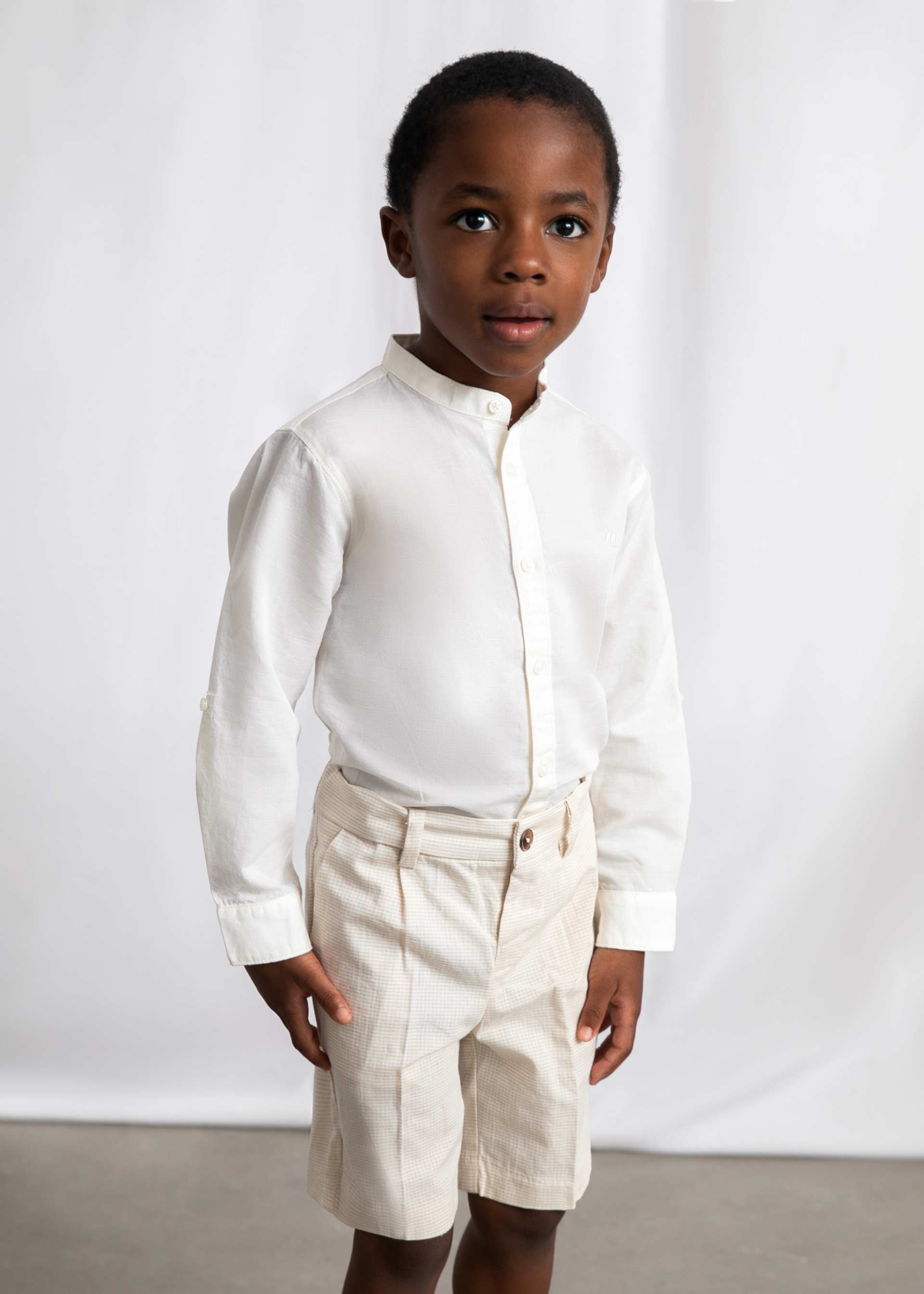 Linen Bermuda shorts for boys