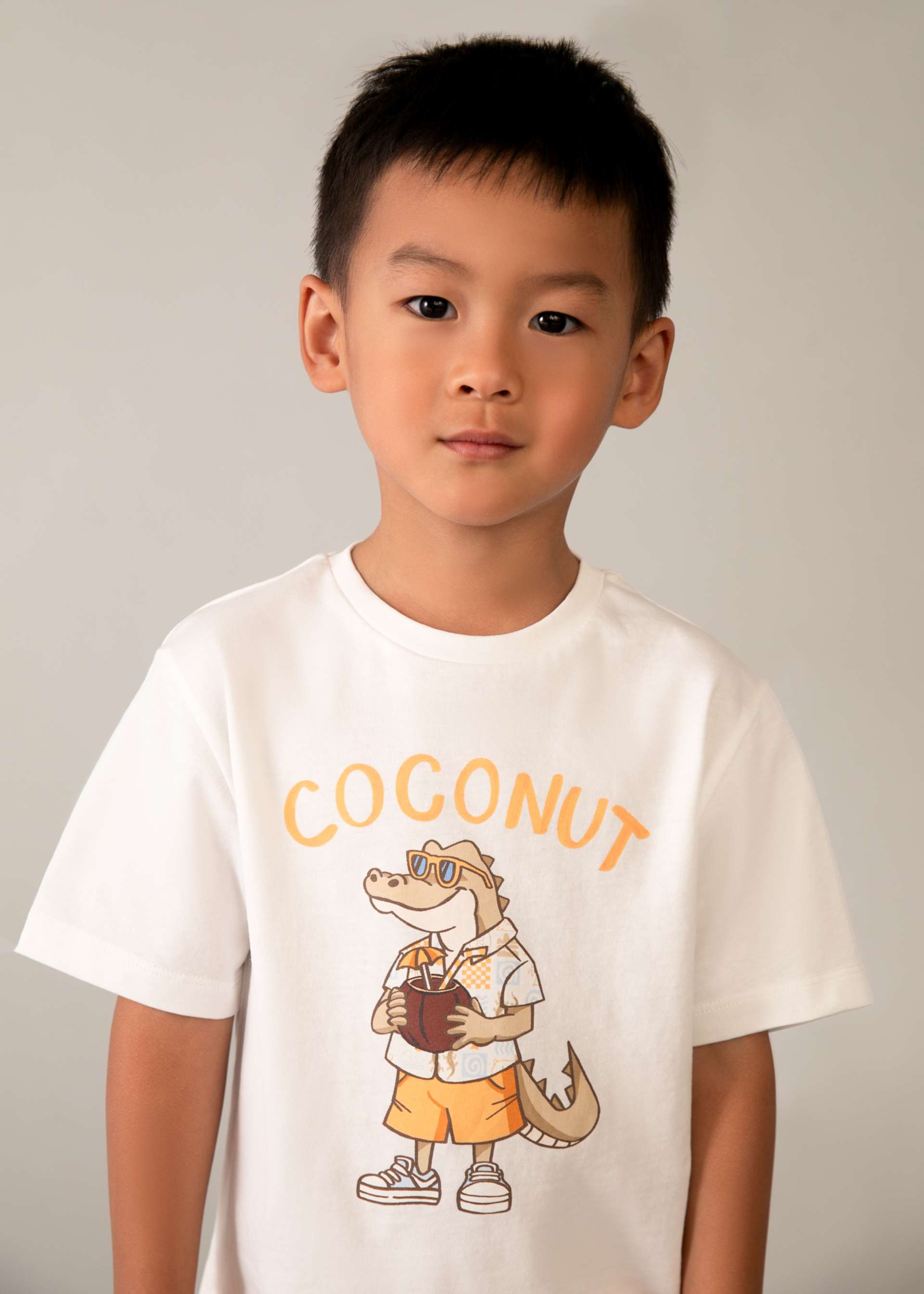 Boy Crocodile Graphic T-shirt