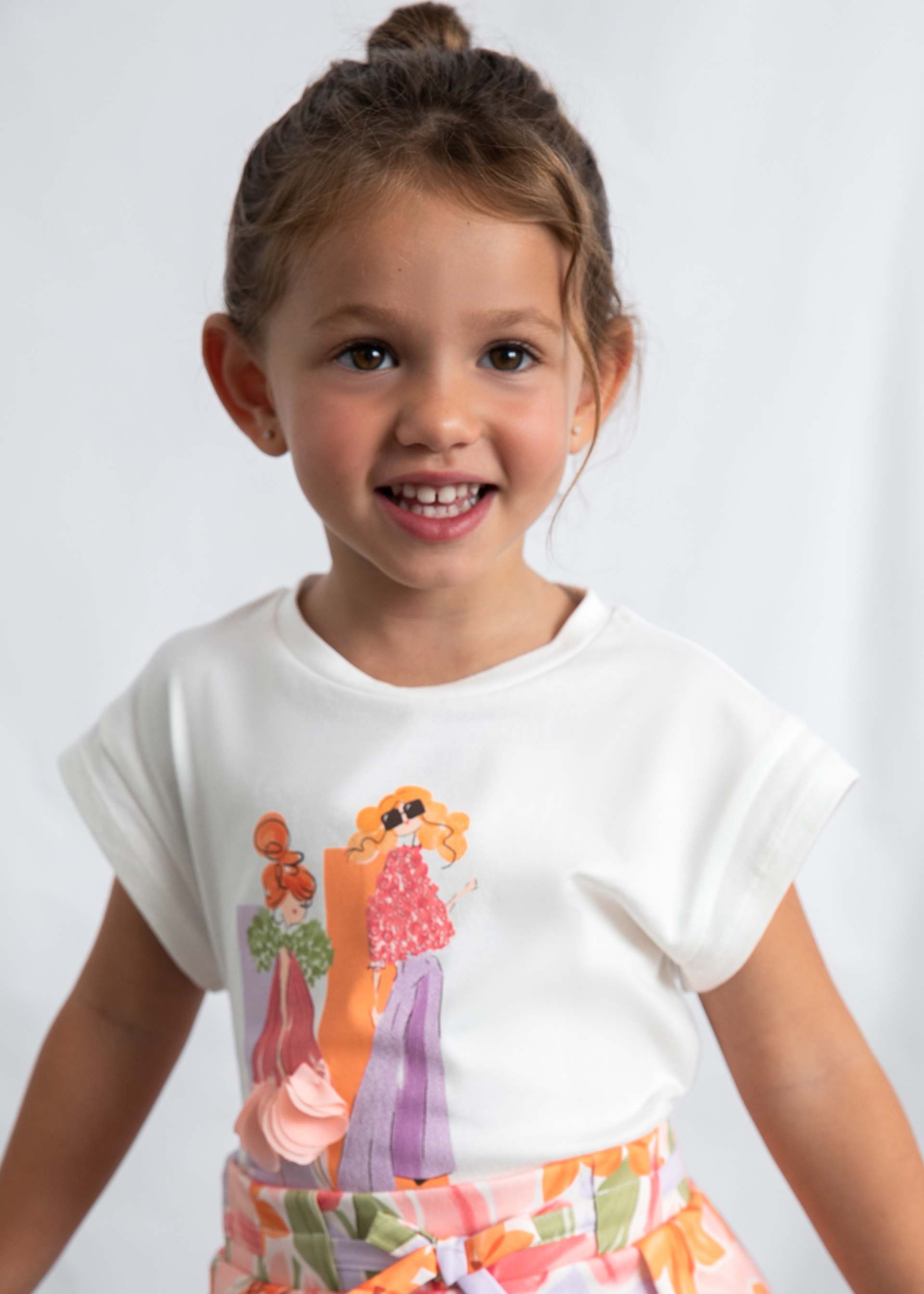 Tricou cu imprimeu fetita