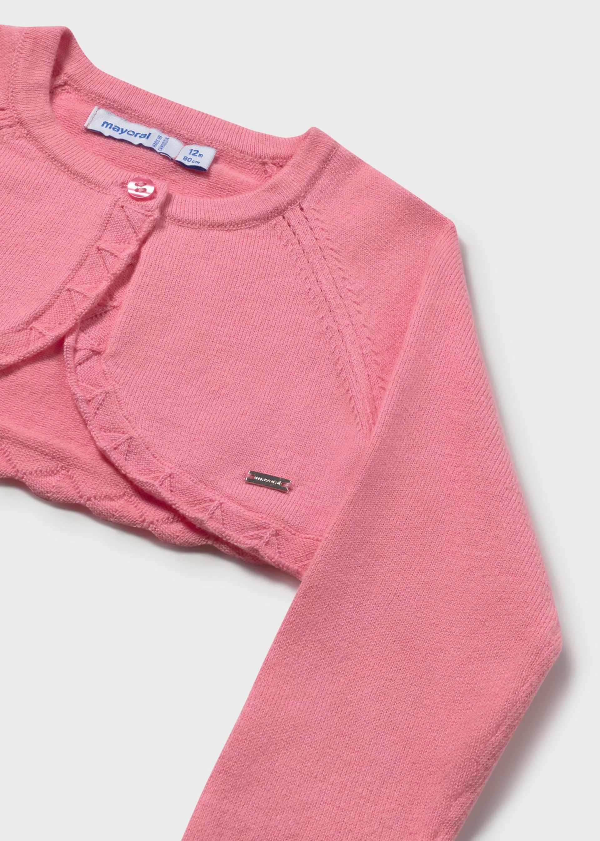 Baby basic bolero knitted cardigan