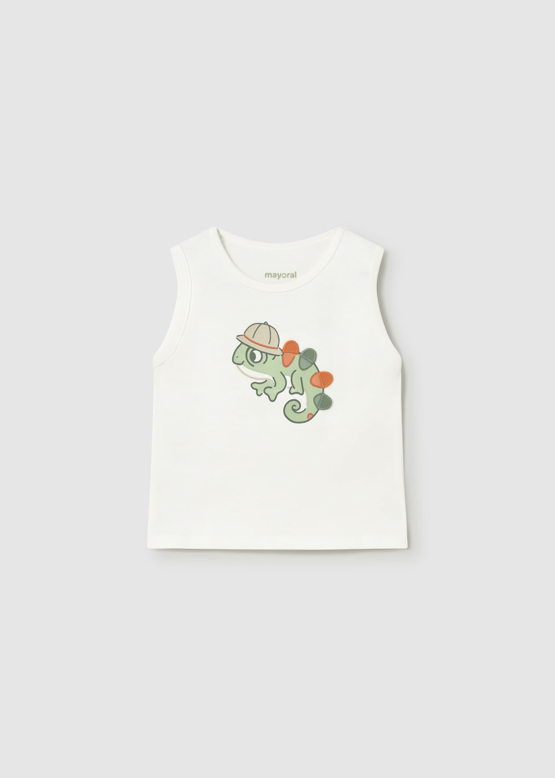 Sleeveless interactive t-shirt baby