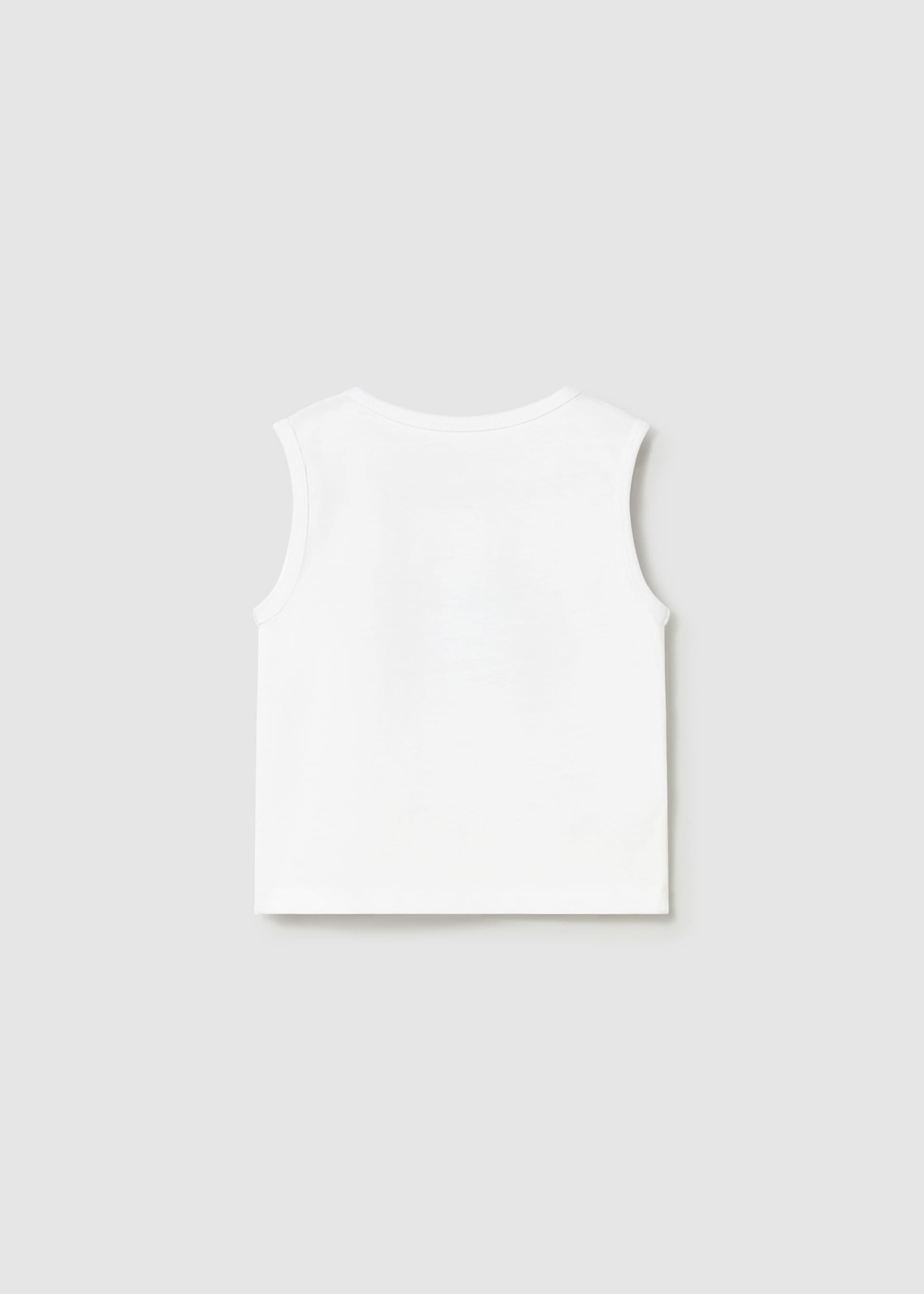 Sleeveless interactive t-shirt baby