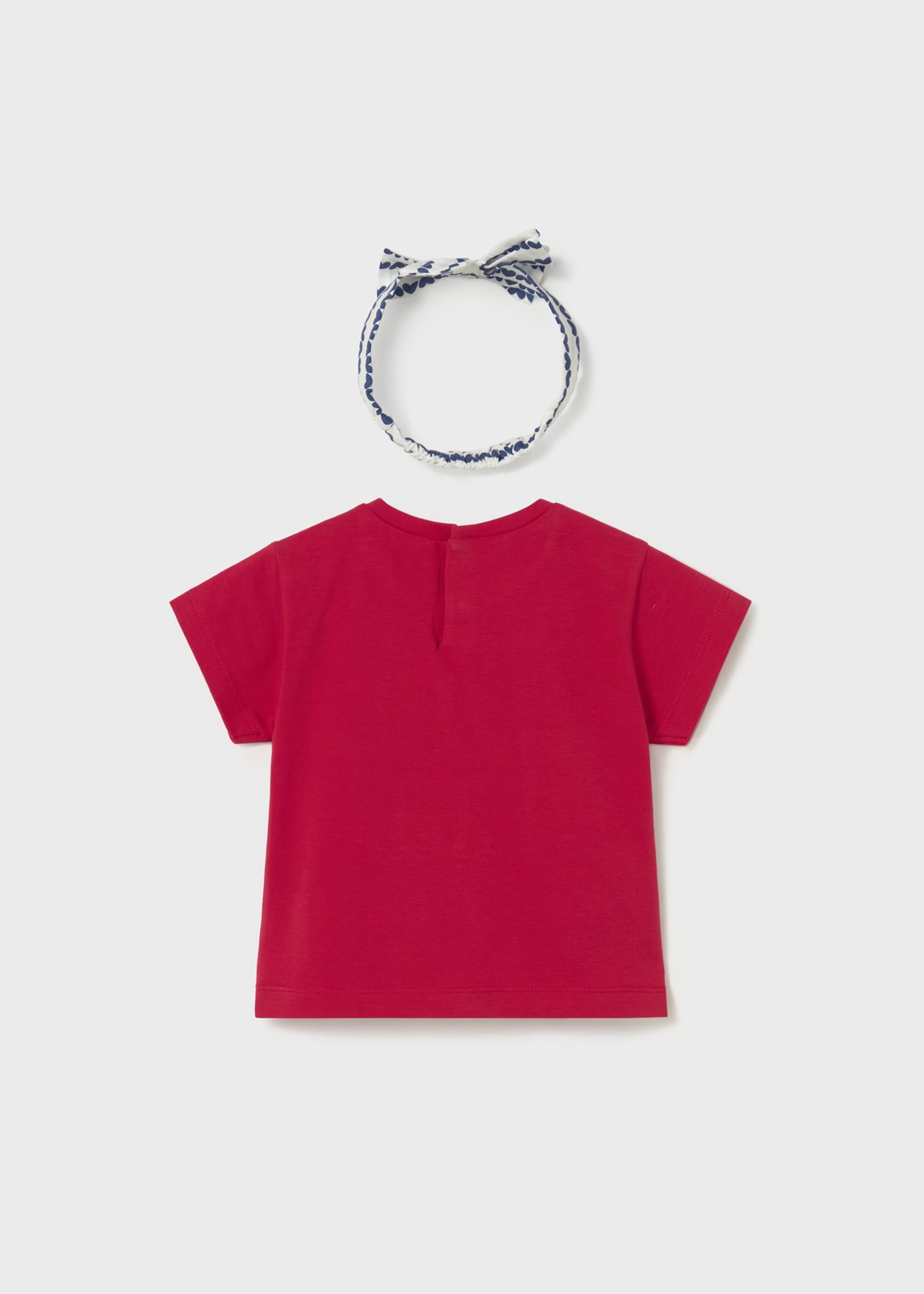 Print t-shirt with headband baby