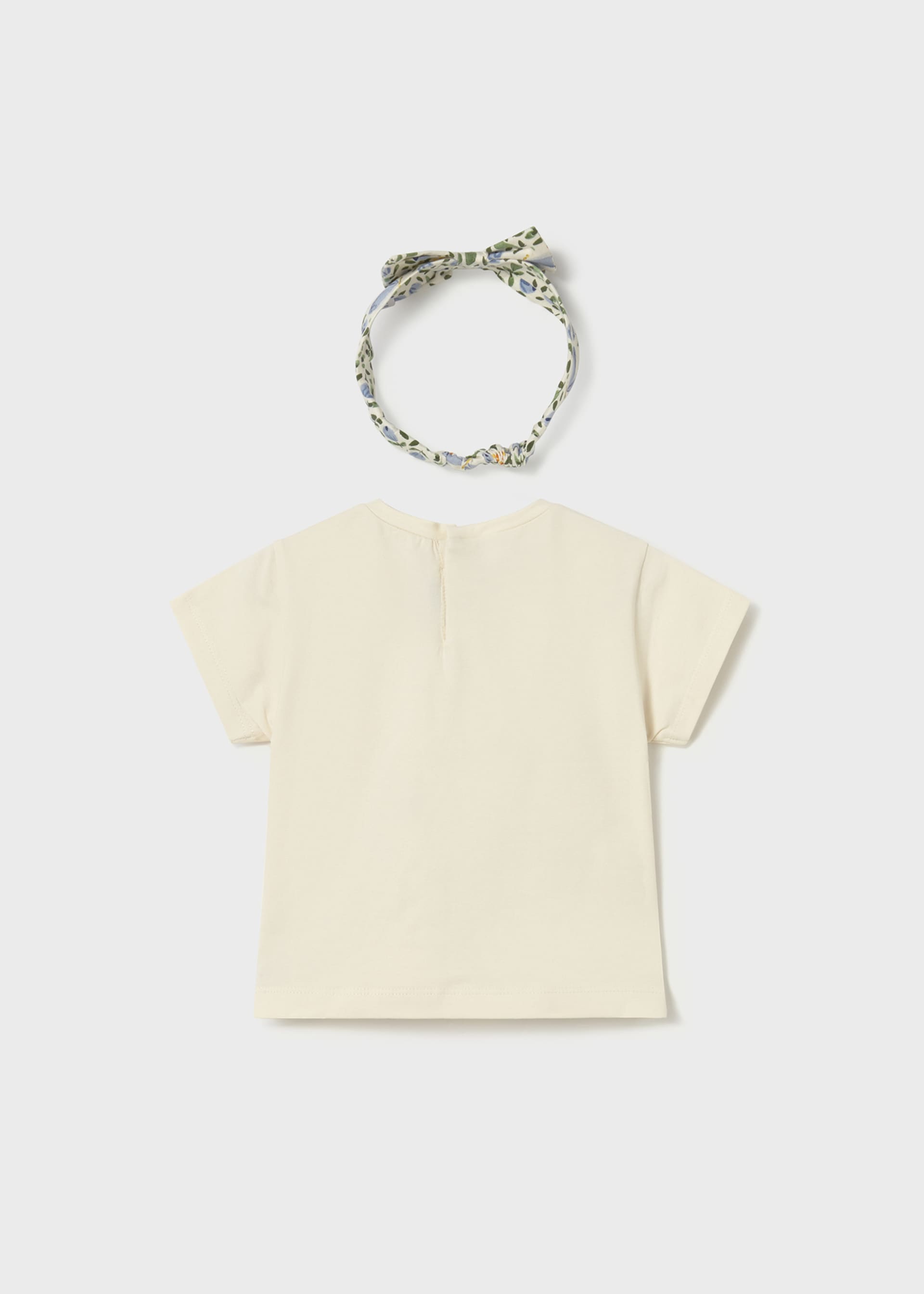 T-shirt avec serre-tête imprimé bébé