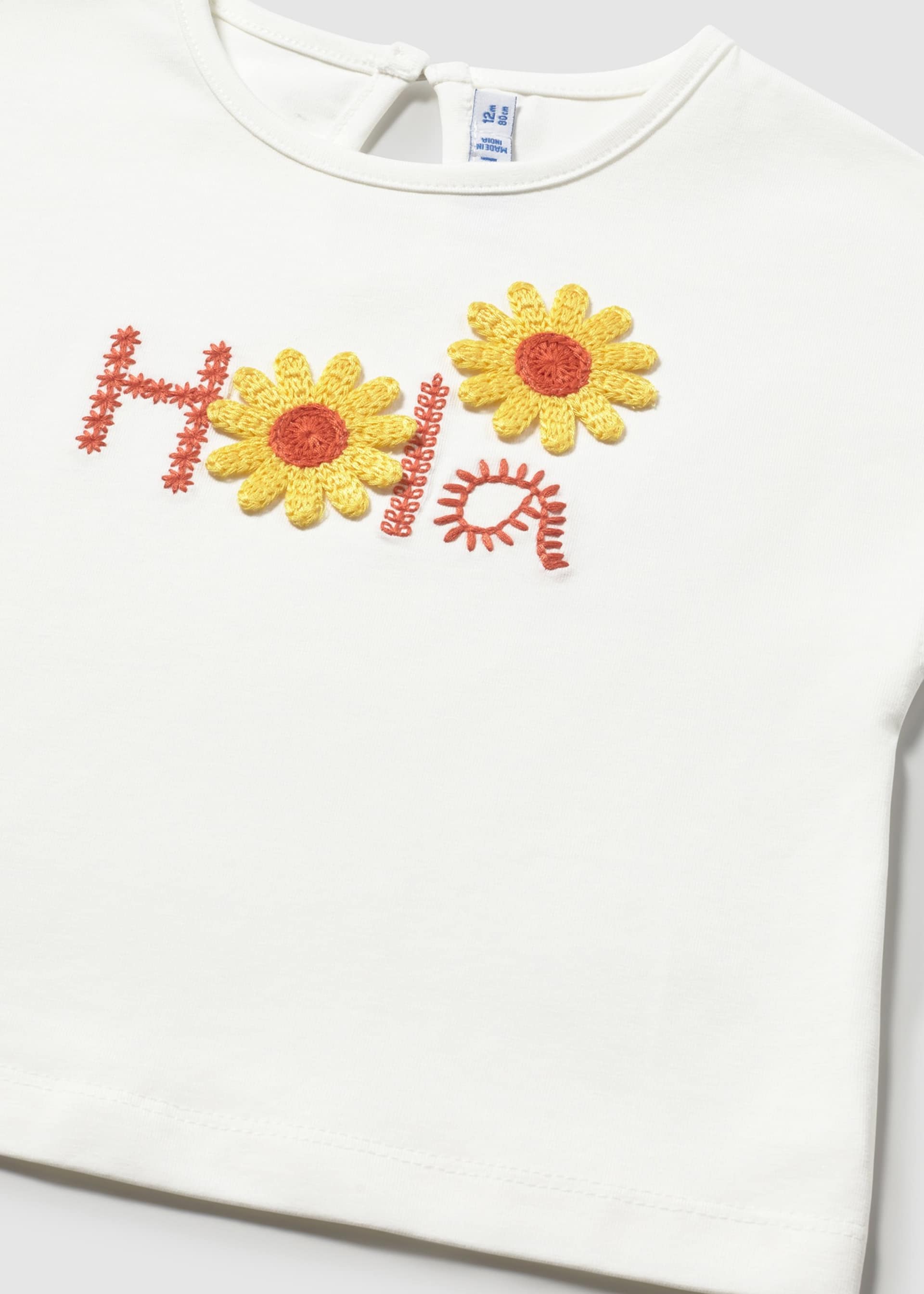 T-Shirt Häkel-Details Baby