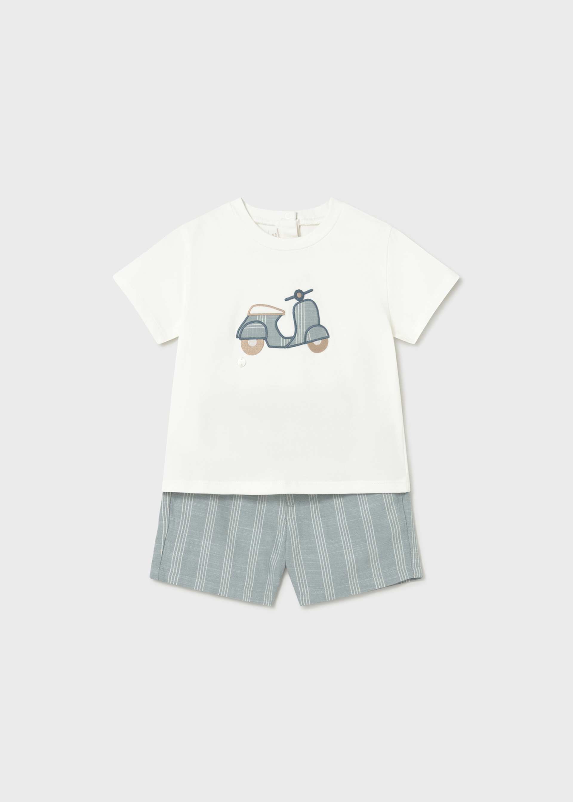 Baby Linen Shorts and T-Shirt 2-Piece Set