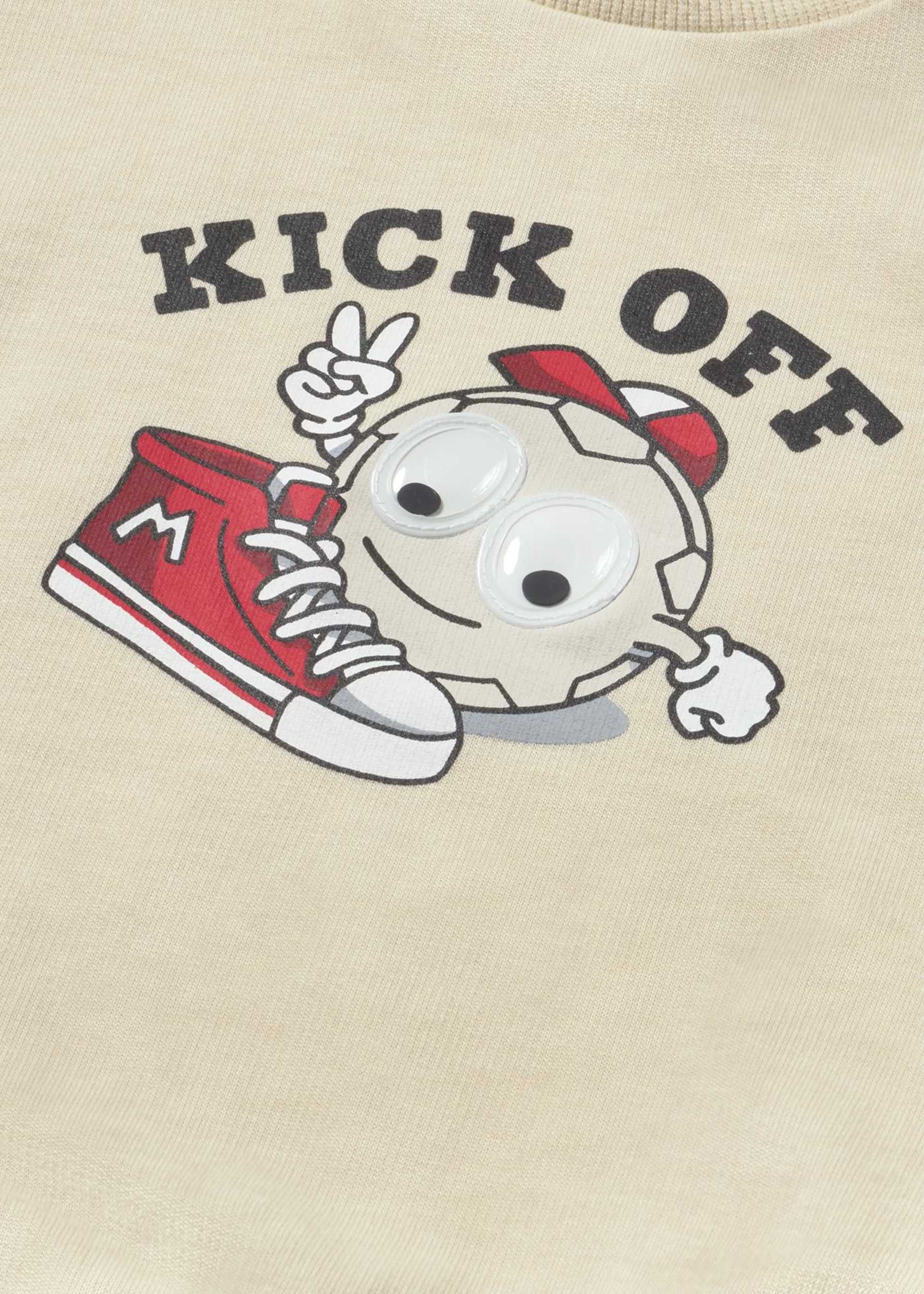 Interactive loose fit baby sweatshirt