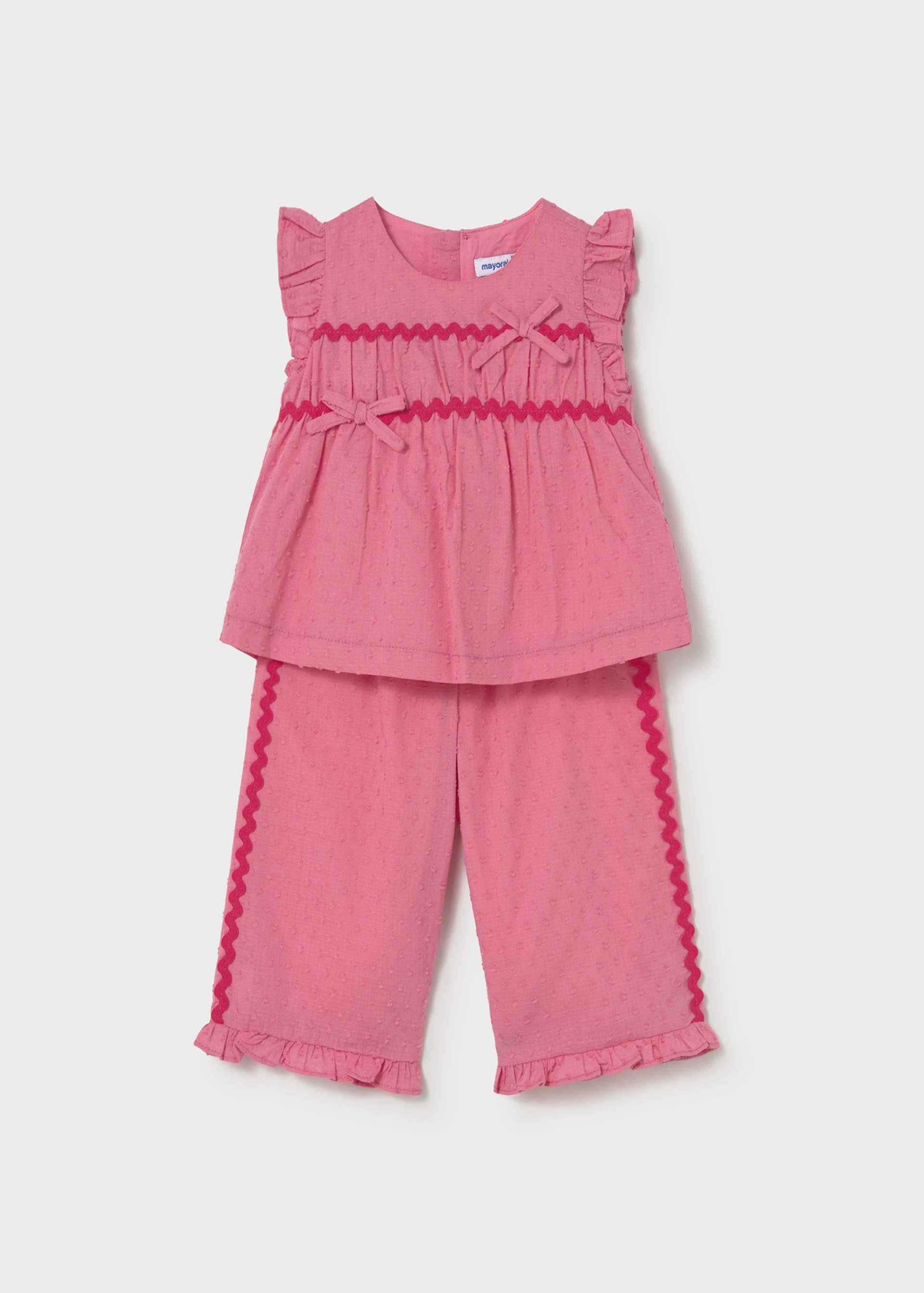 Baby Ruffled Pants and Blouse 2-Piece Set