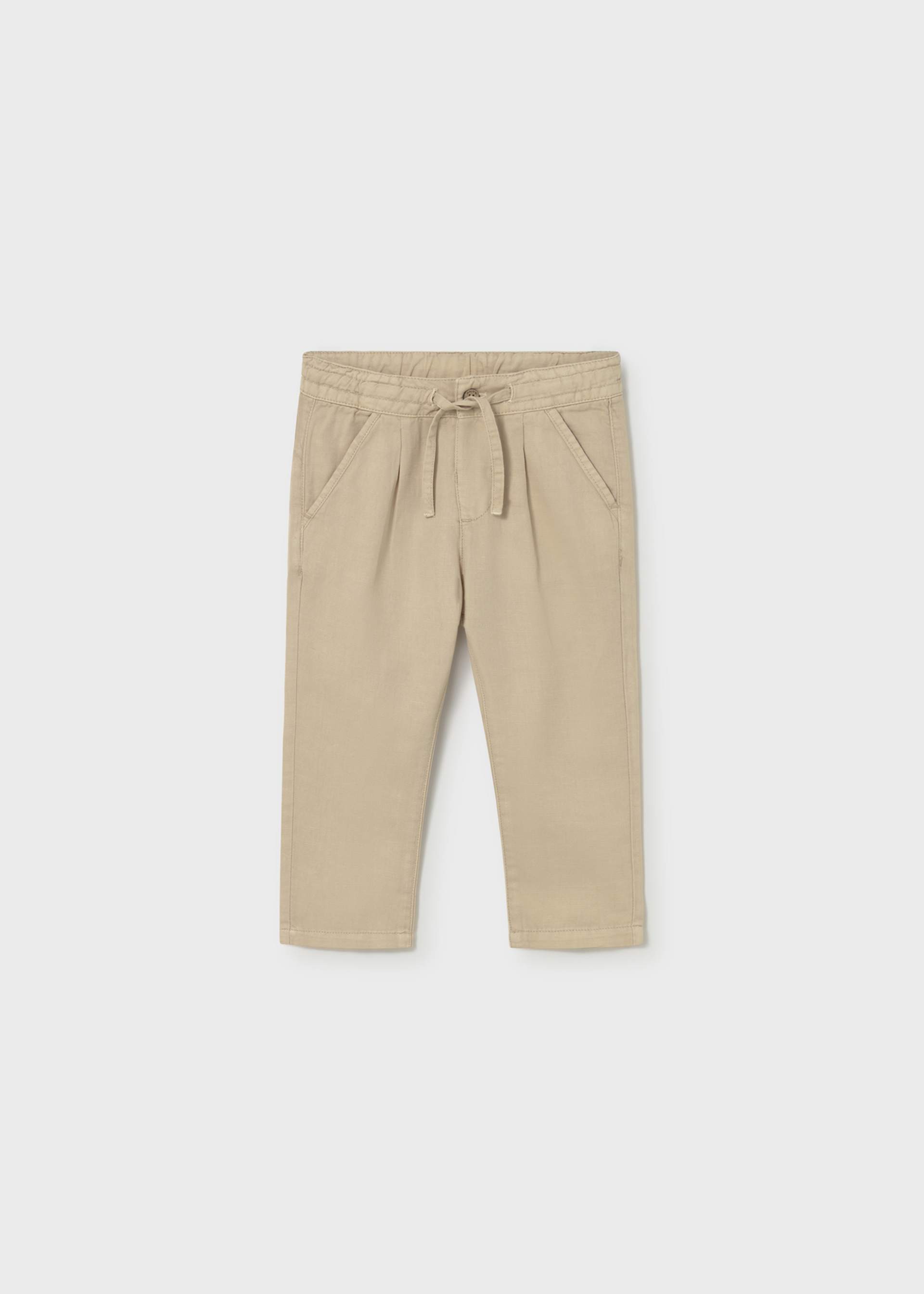 Hose mit Leinenanteil relaxed Baby Hose mit Leinenanteil relaxed Baby