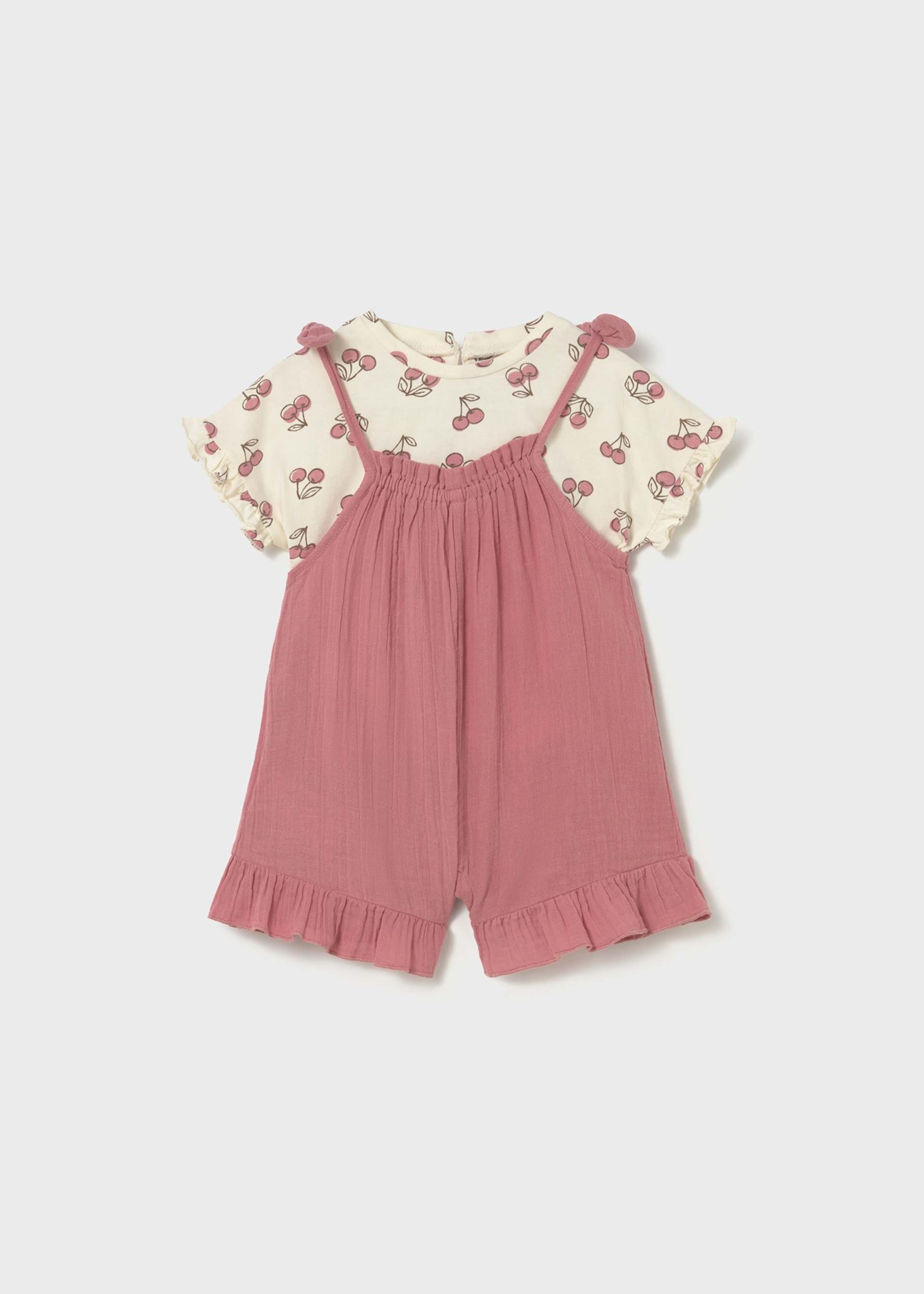 Set salopeta cu impriemu bebe