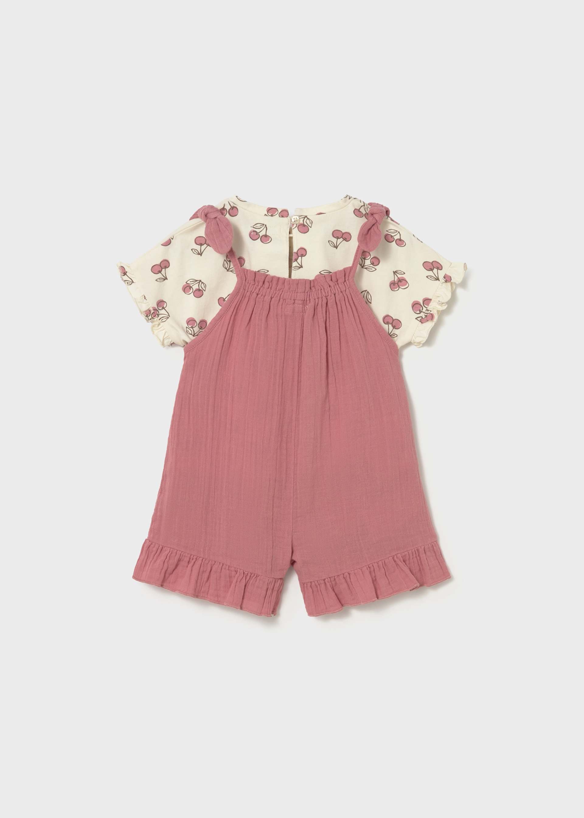 Set salopeta cu impriemu bebe