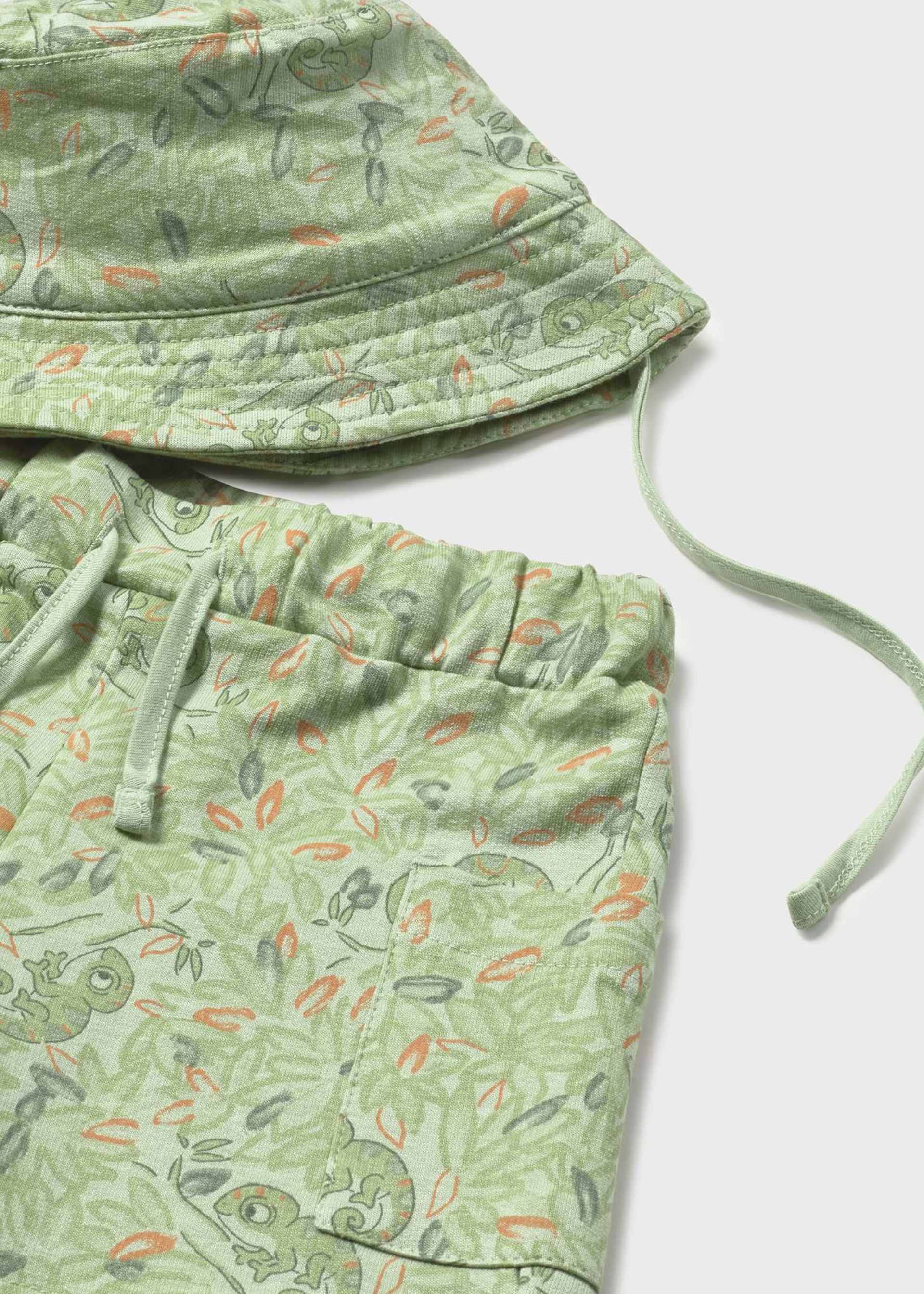 Conjunto punto 3 piezas con gorro bebé