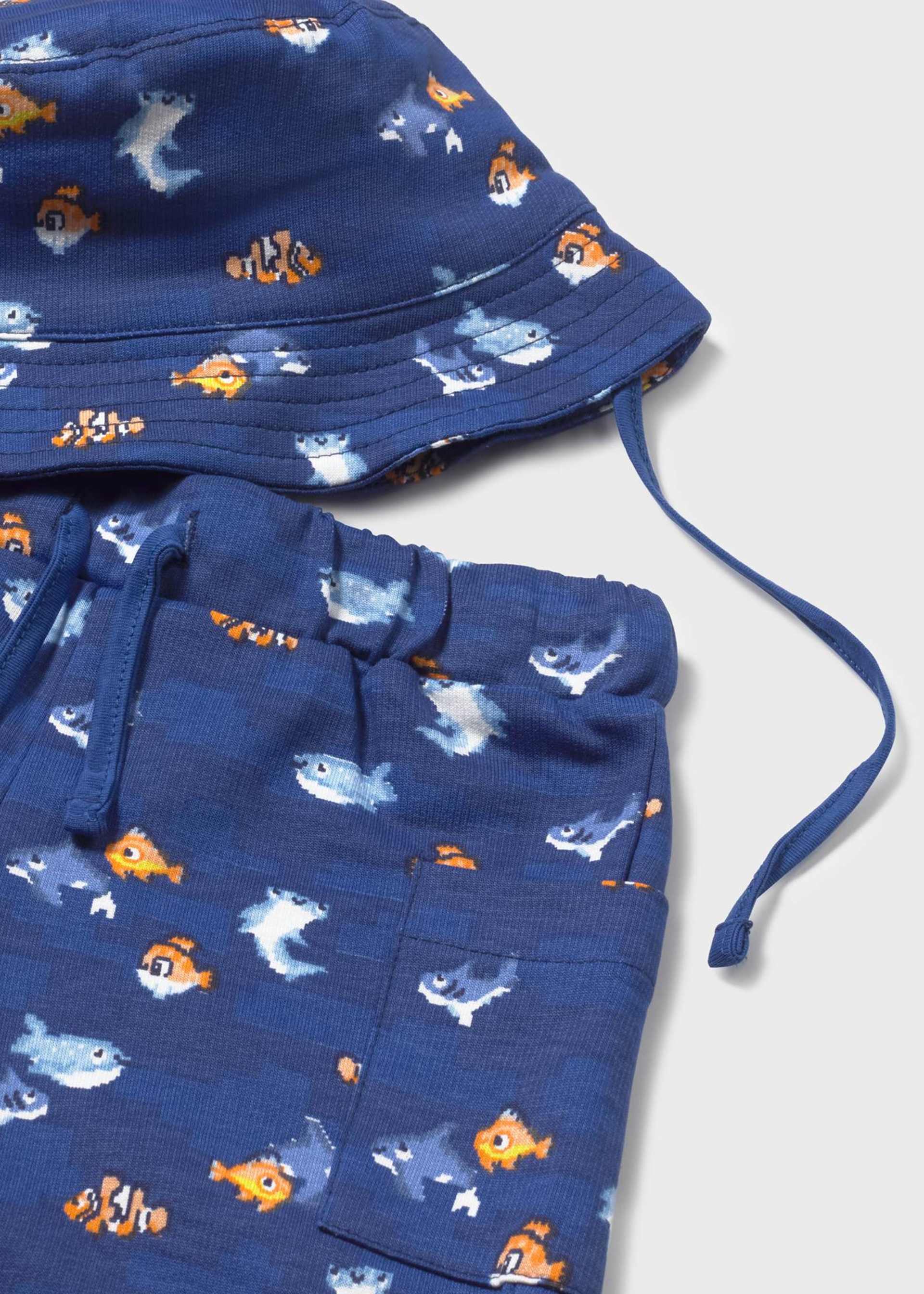 Conjunto punto 3 piezas con gorro bebé