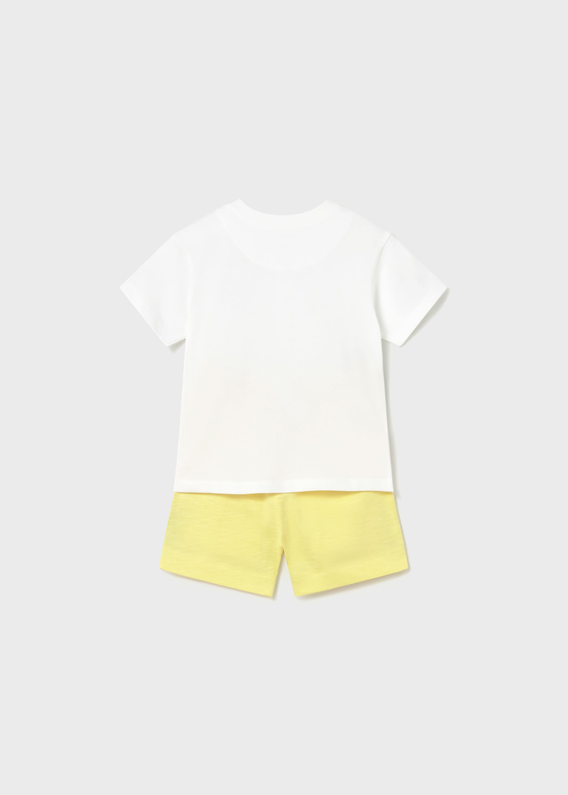 Conjunto bermuda y playera palmeras bebé