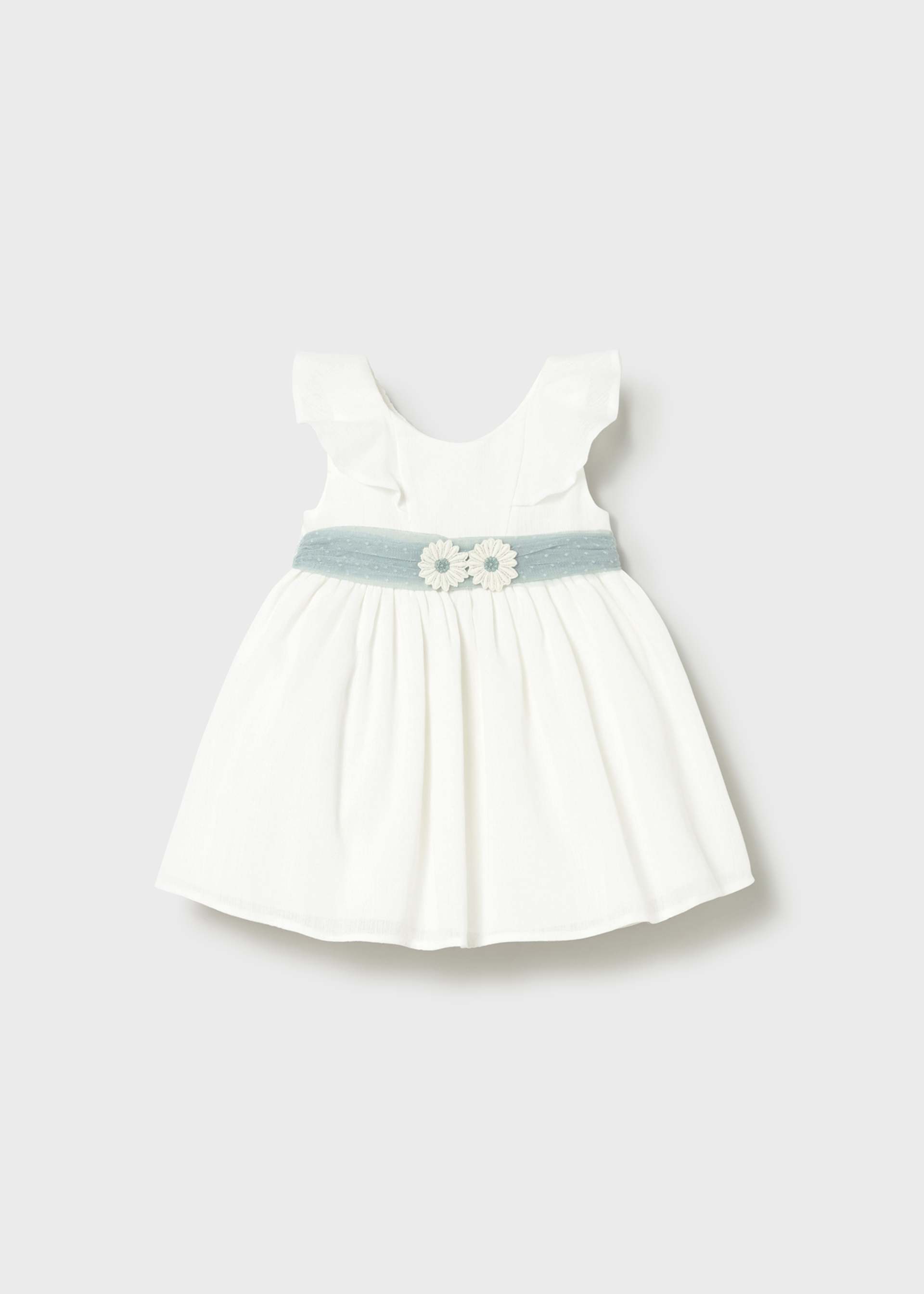 Baby tulle dress with sash